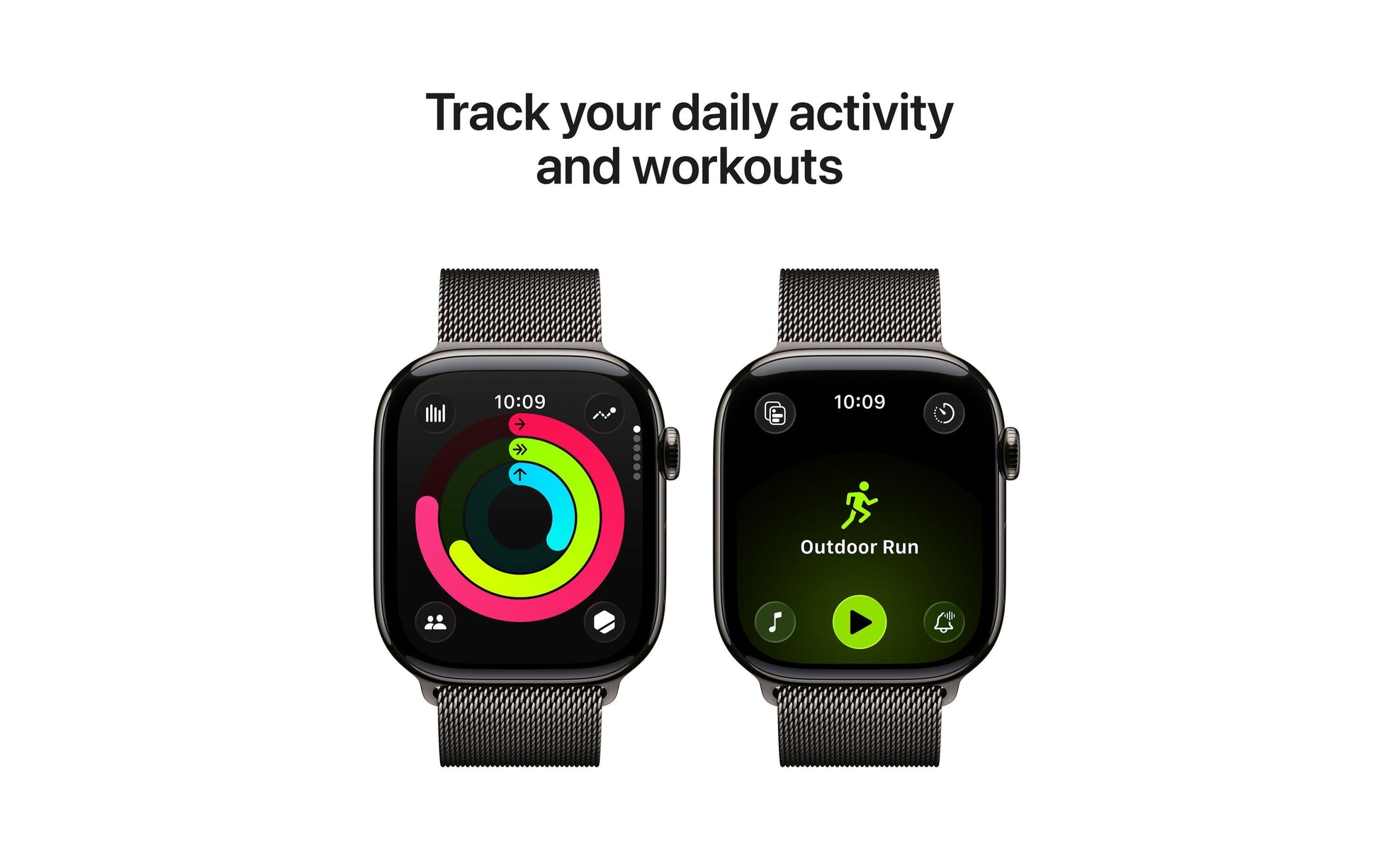 Apple Watch S11 – Smartwatch – 46 mm, LTE, OLED, 50 m, Slate Titanium, S/M Milanese Loop