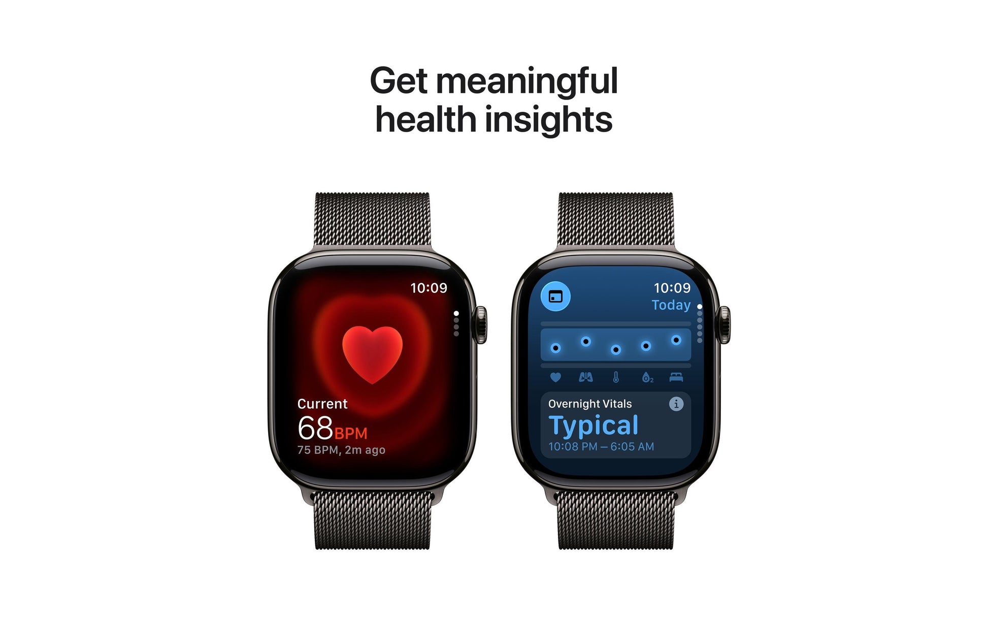 Apple Watch S11 – Smartwatch – 46 mm, LTE, OLED, 50 m, Slate Titanium, S/M Milanese Loop