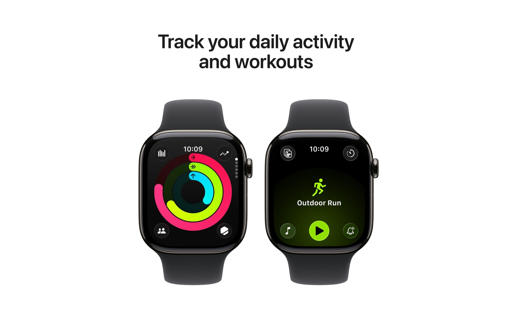 Apple Watch Series 11 46 mm GPS + Cellular – Titan, Sportarmband, Schwarz, M/L, 50 m, für iPhone
