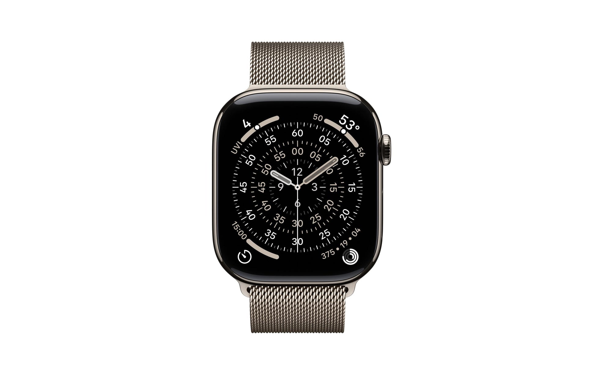 Apple Watch Series 11 46 mm GPS + Cellular – Titan, Milanese Loop, S/M, 50 m, für iPhone