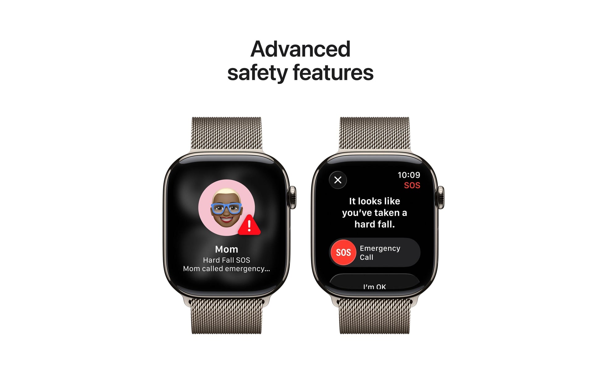 Apple Watch S11 – Smartwatch – 46 mm, LTE, OLED, 50 m, Natural Titanium, Milanese Loop S/M