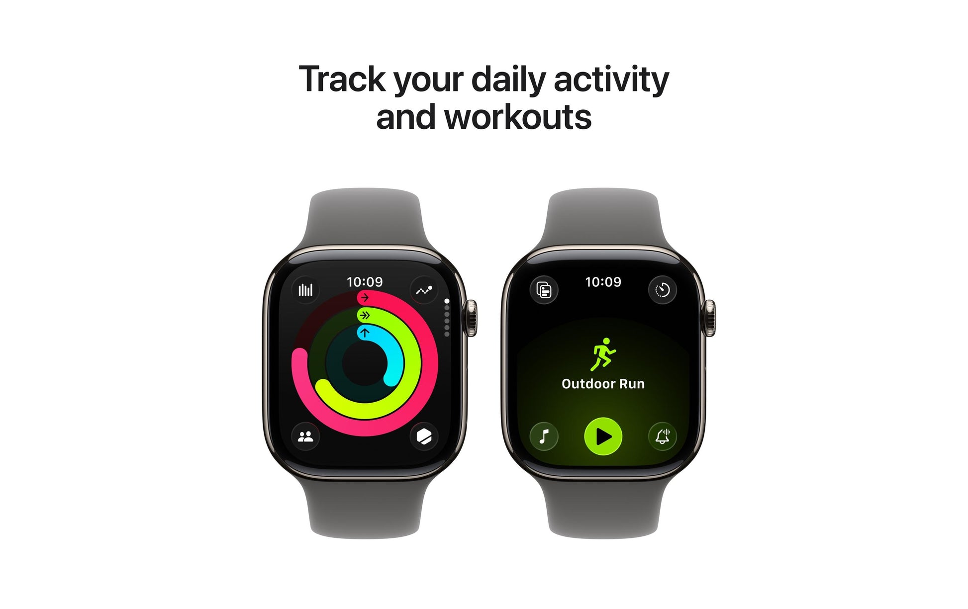 Apple Watch S11 – Smartwatch – 46 mm, LTE, OLED, 50 m, Natur Titan, M/L, Stone Grey Sportarmband