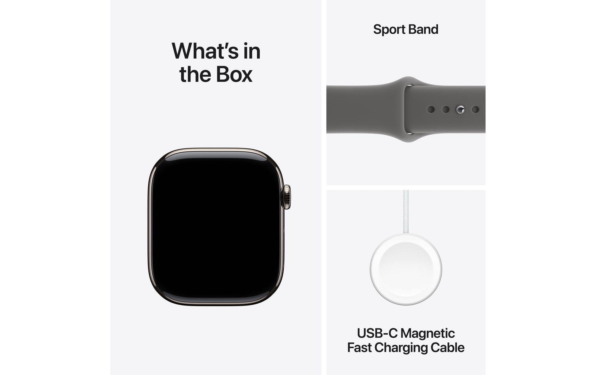 Apple Watch S11 – Smartwatch – 46 mm, LTE, OLED, 50 m, Stone Grey, S/M, Sportarmband