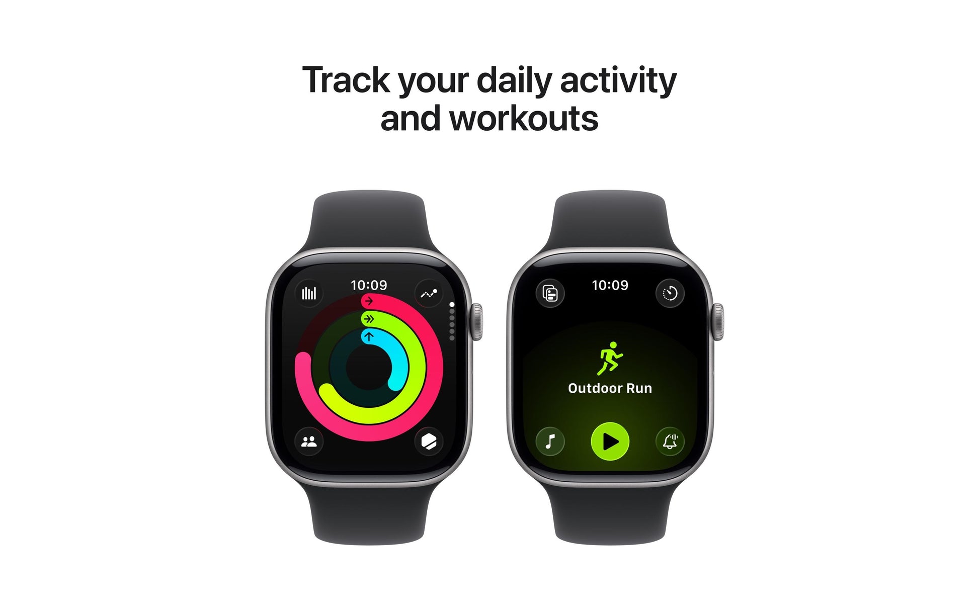 Apple Watch Series 11 46 mm GPS + Cellular – Aluminium Grau, Sportarmband, Schwarz, S/M, 50 m, für iPhone