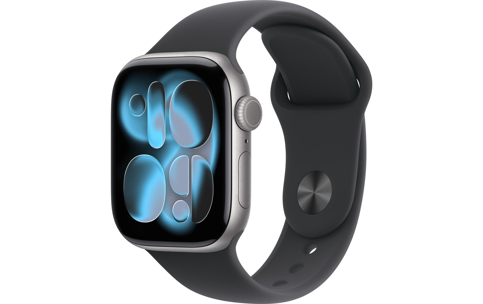 Apple Watch S11 – Smartwatch – 36 mm, GPS, OLED, 50 m, Space Grey Aluminium, S/M, Sportarmband