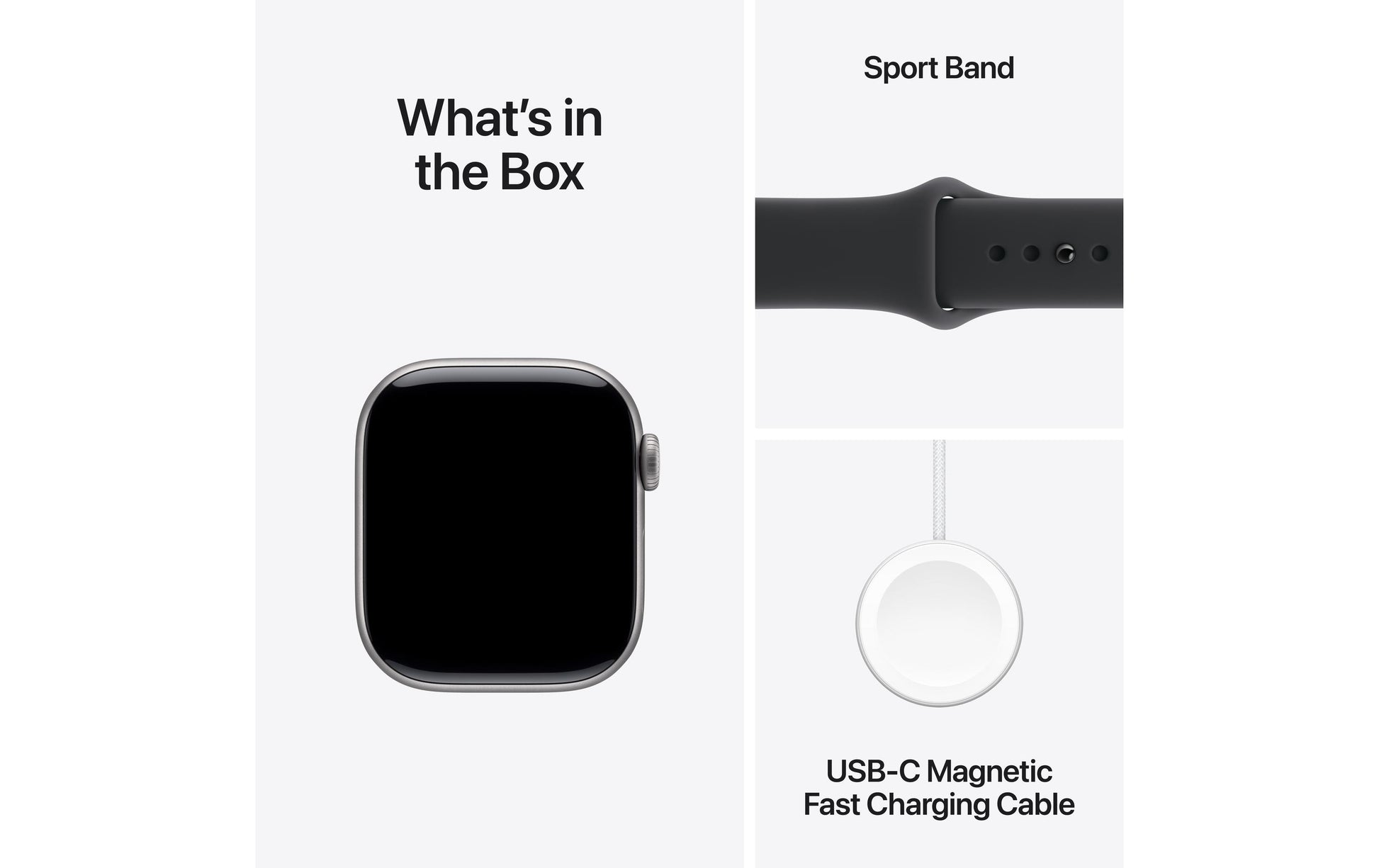 Apple Watch S11 – Smartwatch – 36 mm, GPS, OLED, 50 m, Space Grey Aluminium, S/M, Sportarmband