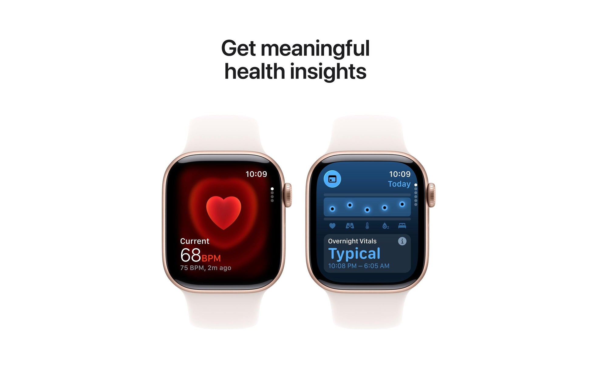 Apple Watch Series 11 42 mm GPS – Aluminium Roségold, Sportarmband, Blassrosa, S/M, 50 m, für iPhone