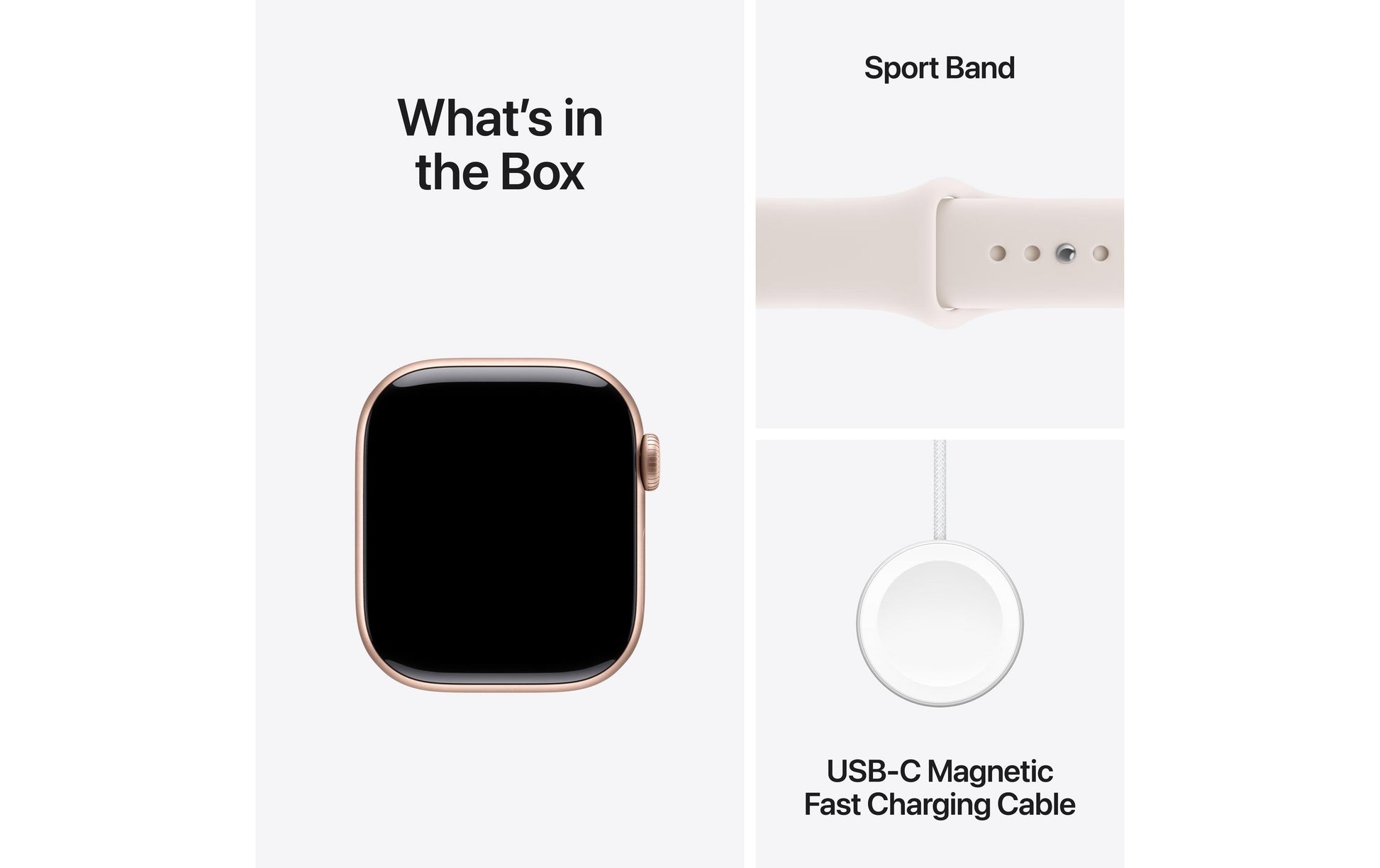 Apple Watch Series 11 42 mm GPS + Cellular – Aluminium Roségold, Sportarmband Pink, S/M, 50 m, für iPhone