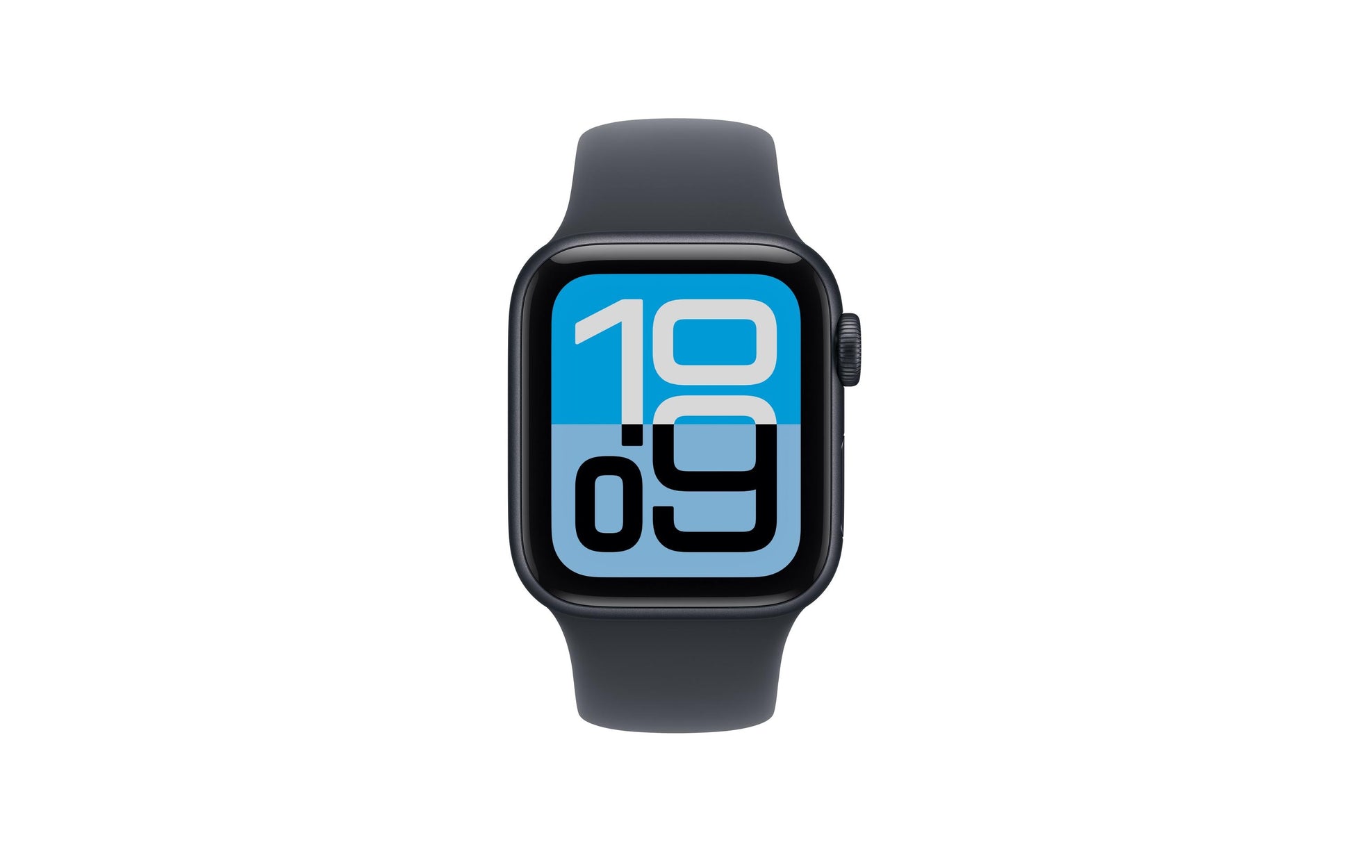 Apple Watch SE (2025) – Smartwatch – 40 mm, GPS, OLED, Ion-X Glas, 50 m, Mitternacht, Bandgrösse S/M