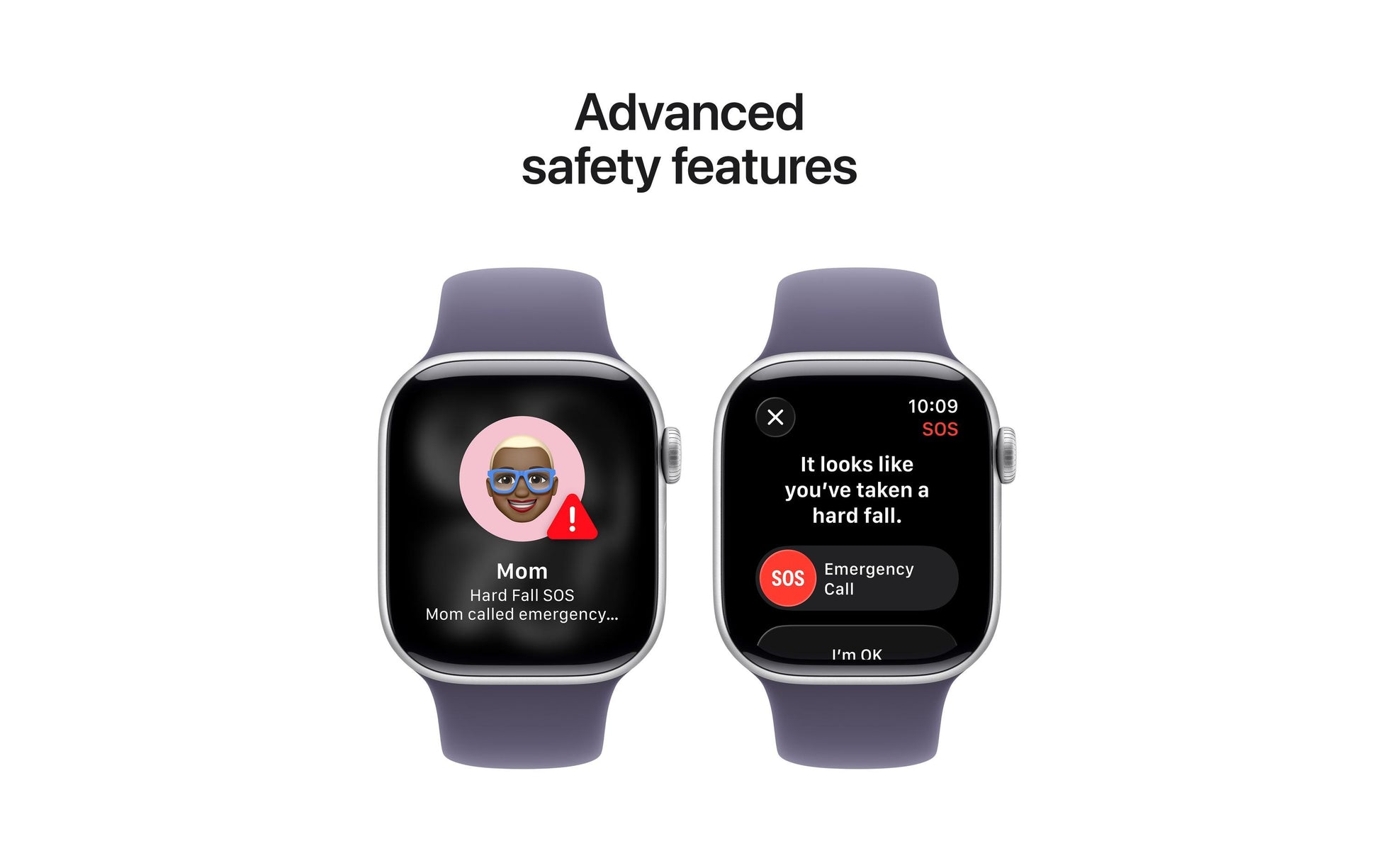 Apple Watch Series 11 42 mm GPS – Aluminium Silber, Sportarmband, Violett, M/L, 50 m, für iPhone
