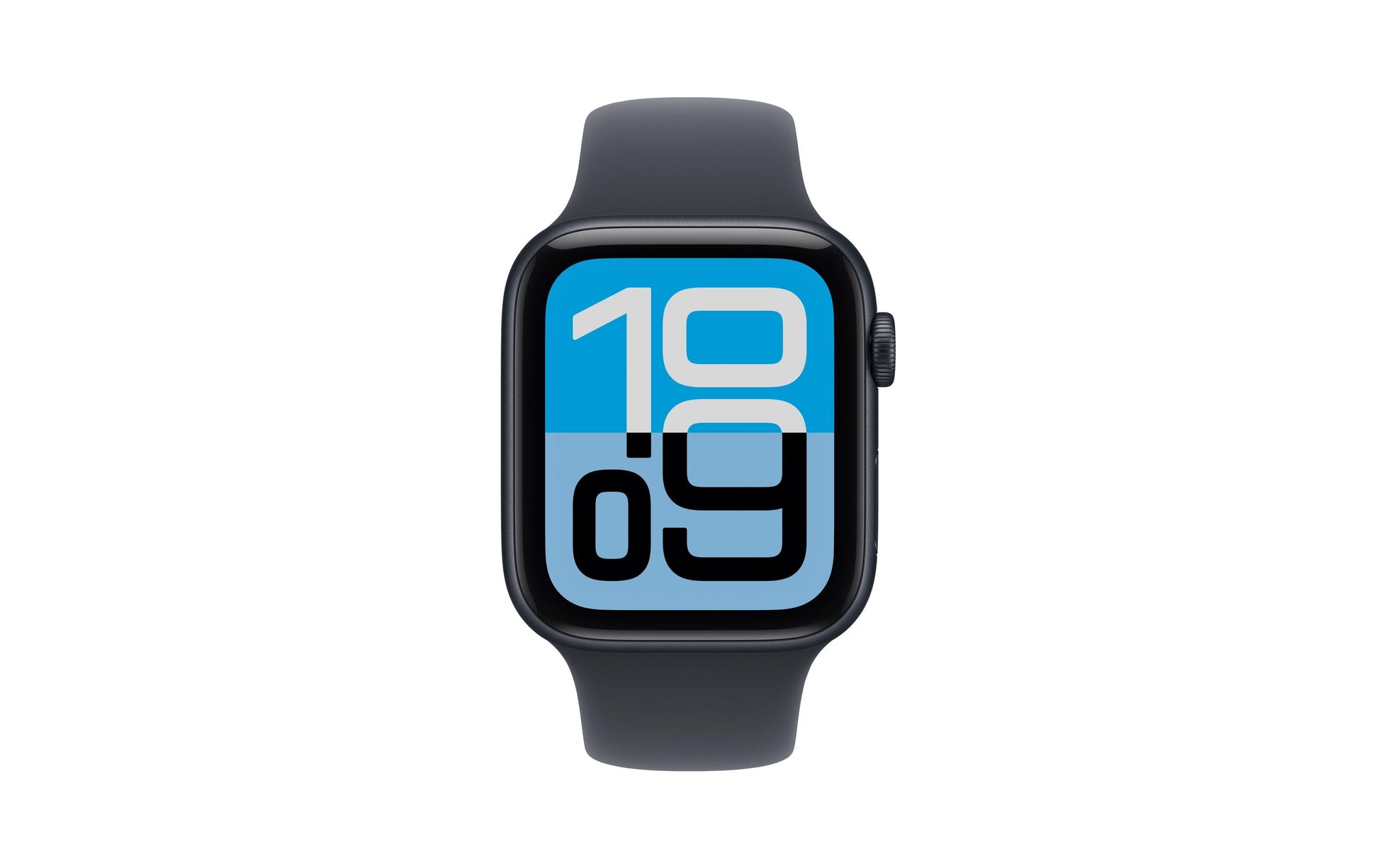 Apple Watch SE (2025) – Smartwatch – 44 mm, GPS, OLED, Ion-X Glas, 50 m, Mitternacht, Bandgrösse M/L