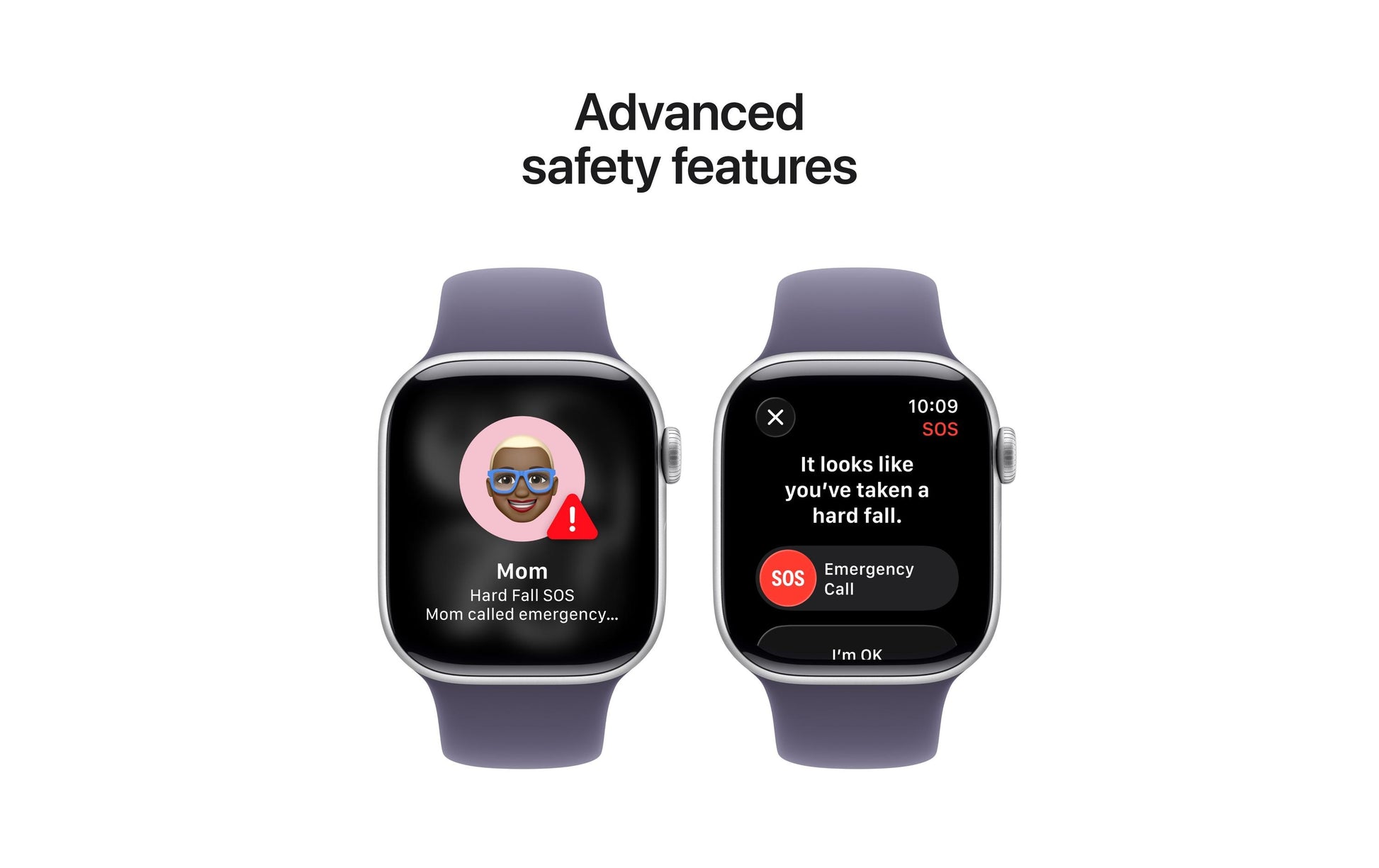 Apple Watch S11 (Cellular) – Smartwatch – 42 mm, LTE, OLED, 50 m, Silber, Purple Fog Sportband (M/L)