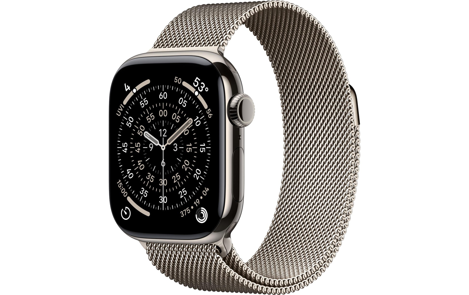 Apple Watch Series 11 42 mm GPS + Cellular – Titan, Milanese Loop, 50 m, für iPhone