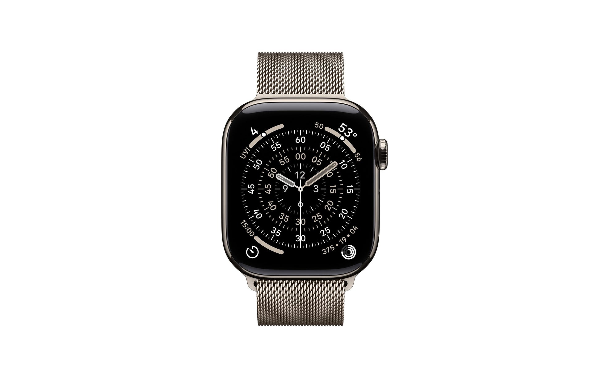 Apple Watch Series 11 42 mm GPS + Cellular – Titan, Milanese Loop, 50 m, für iPhone