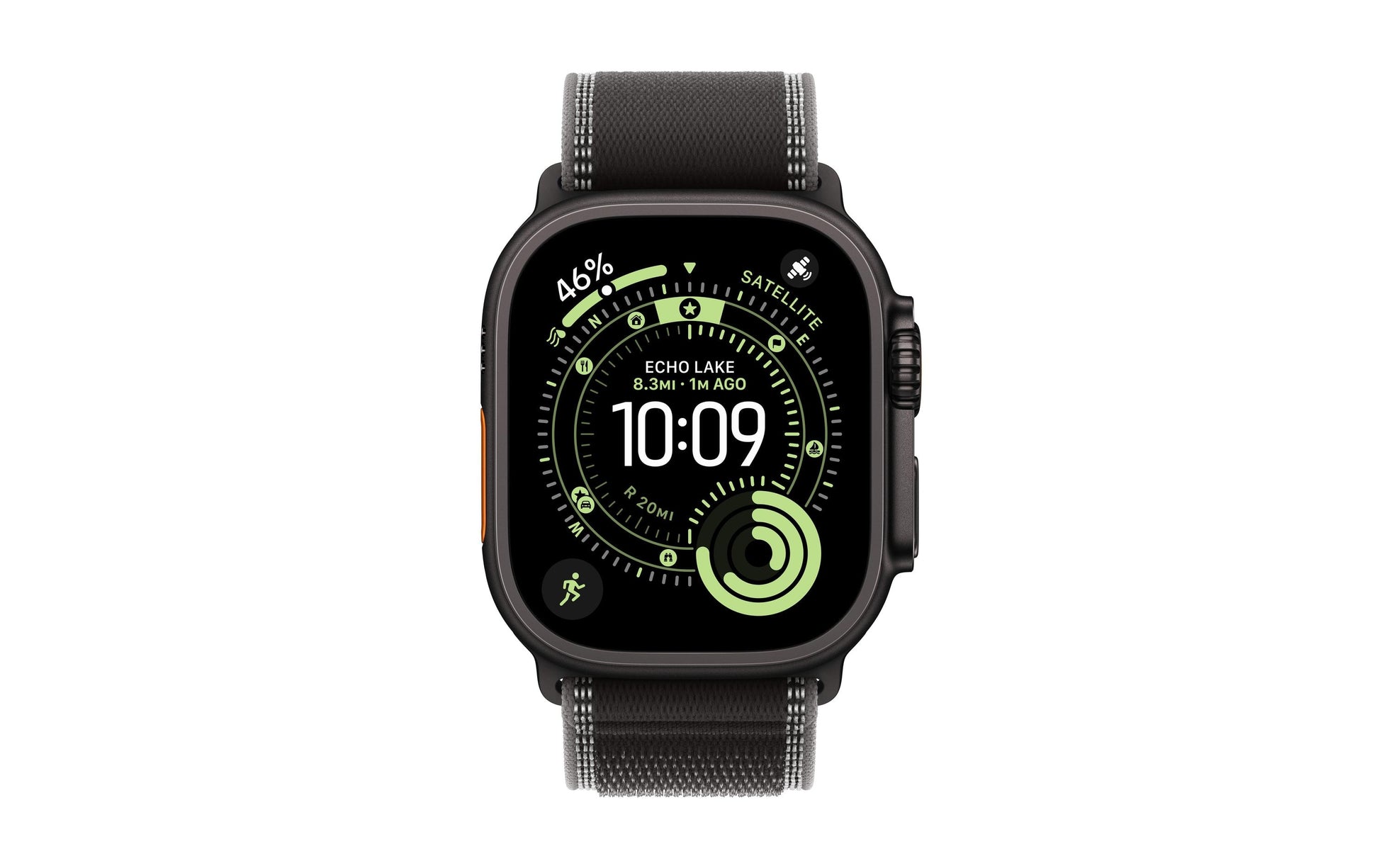 Apple Watch Ultra 3 (2025) – Smartwatch – 49 mm, GPS, Saphirglas, 100 m, Schwarz Titan, Trail Loop (S/M)