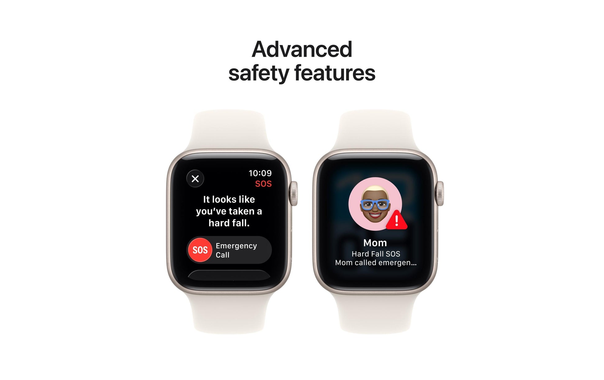 Apple Watch SE 3 44 mm GPS + Cellular – Aluminium Beige, Sportarmband, Polarstern, M/L, 50 m, für iPhone