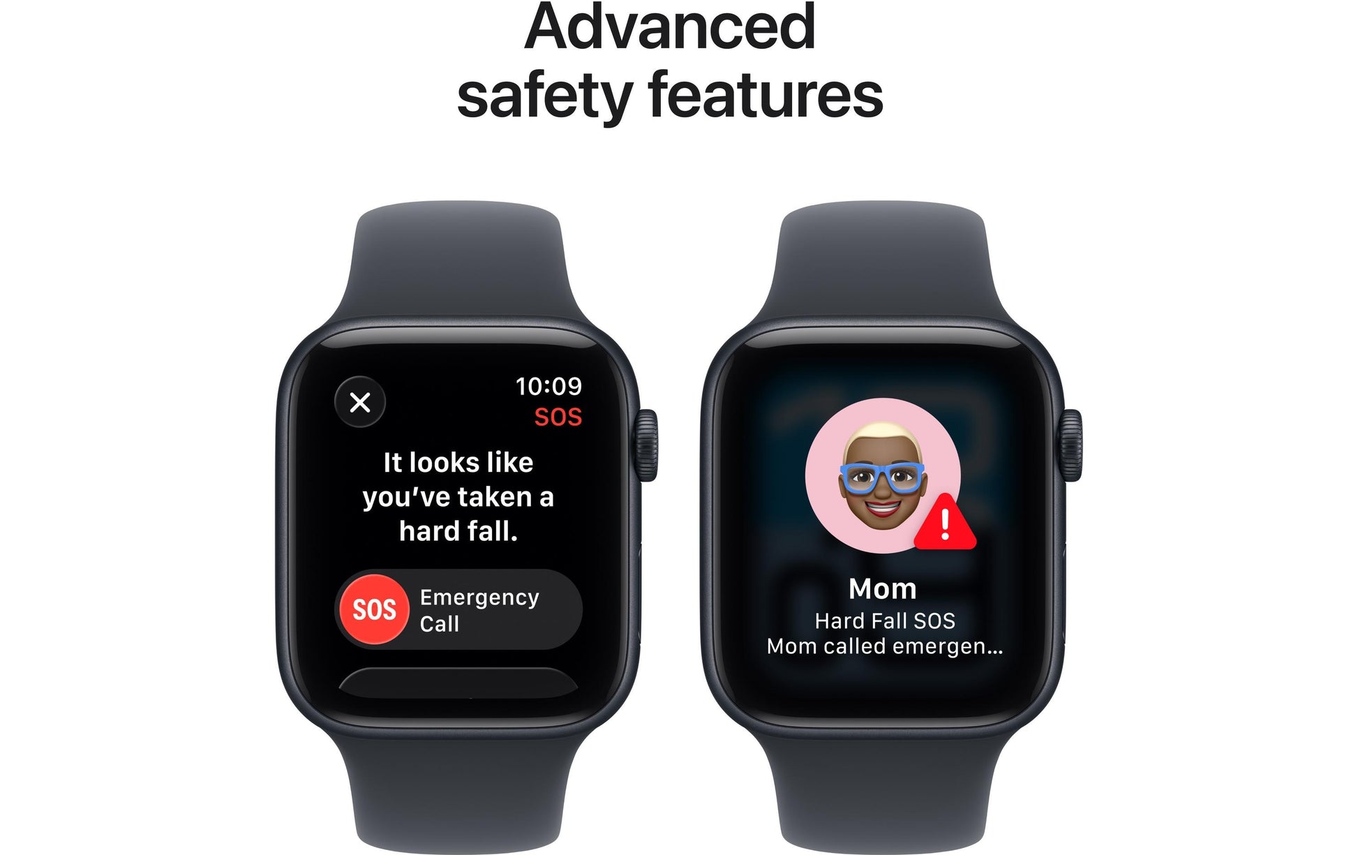 Apple Watch SE (2025) – Smartwatch – 44 mm, LTE, OLED, Ion-X Glas, 50 m, Midnight, Bandgrösse M/L, Sportarmband