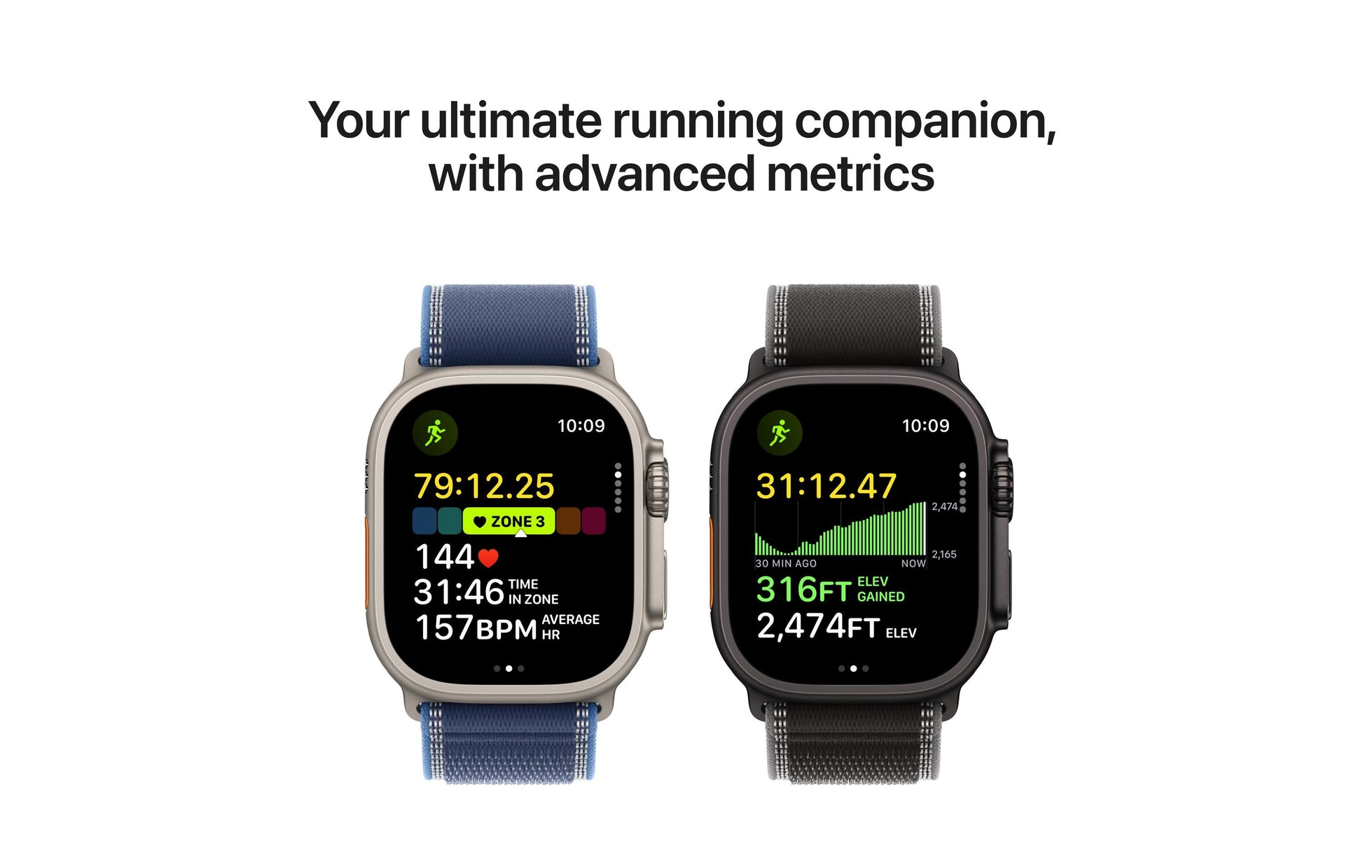 Apple Watch Ultra 3 49 mm GPS + Cellular – Titan, Ocean Band, Blau, 100 m, für iPhone