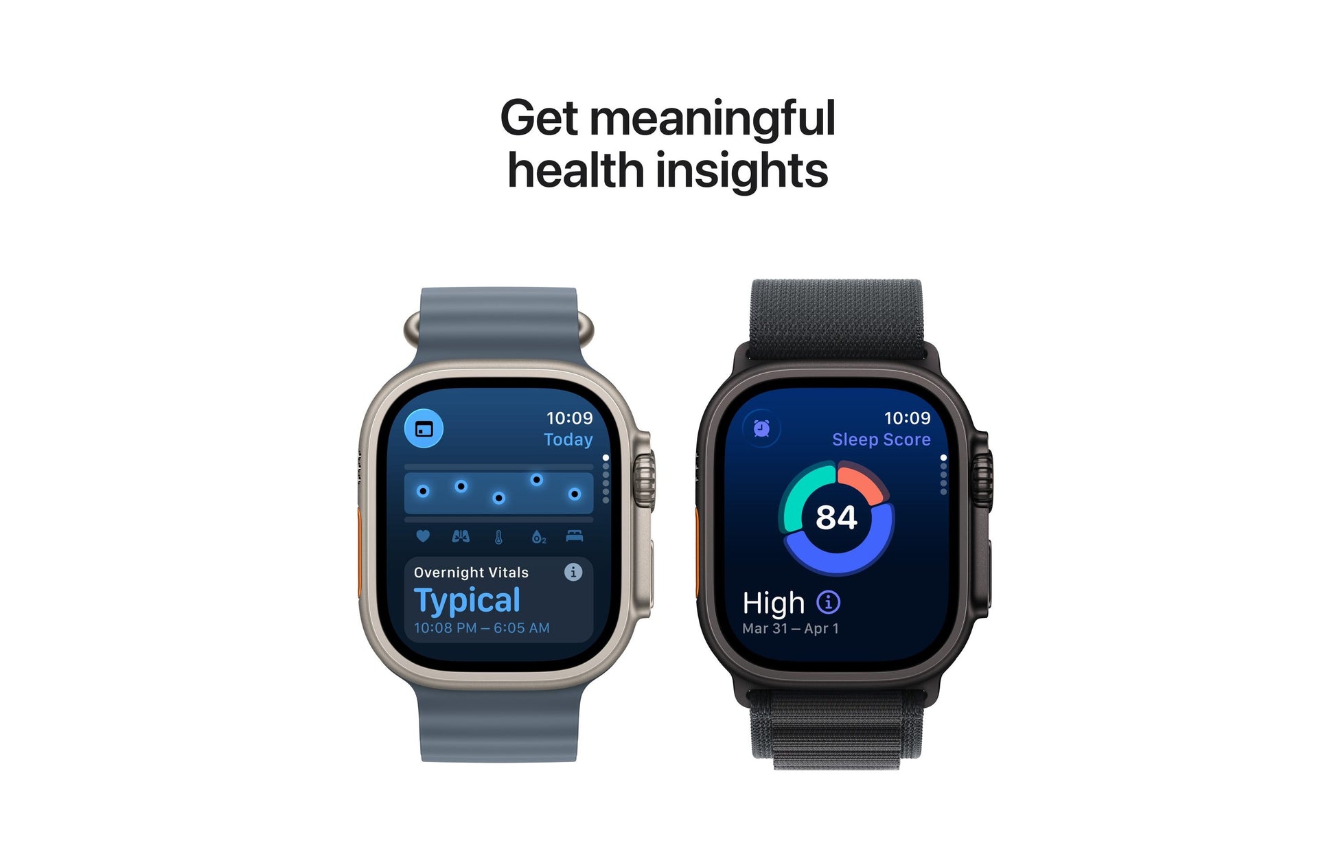 Apple Watch Ultra 3 49 mm GPS + Cellular – Titan, Ocean Band, Blau, 100 m, für iPhone
