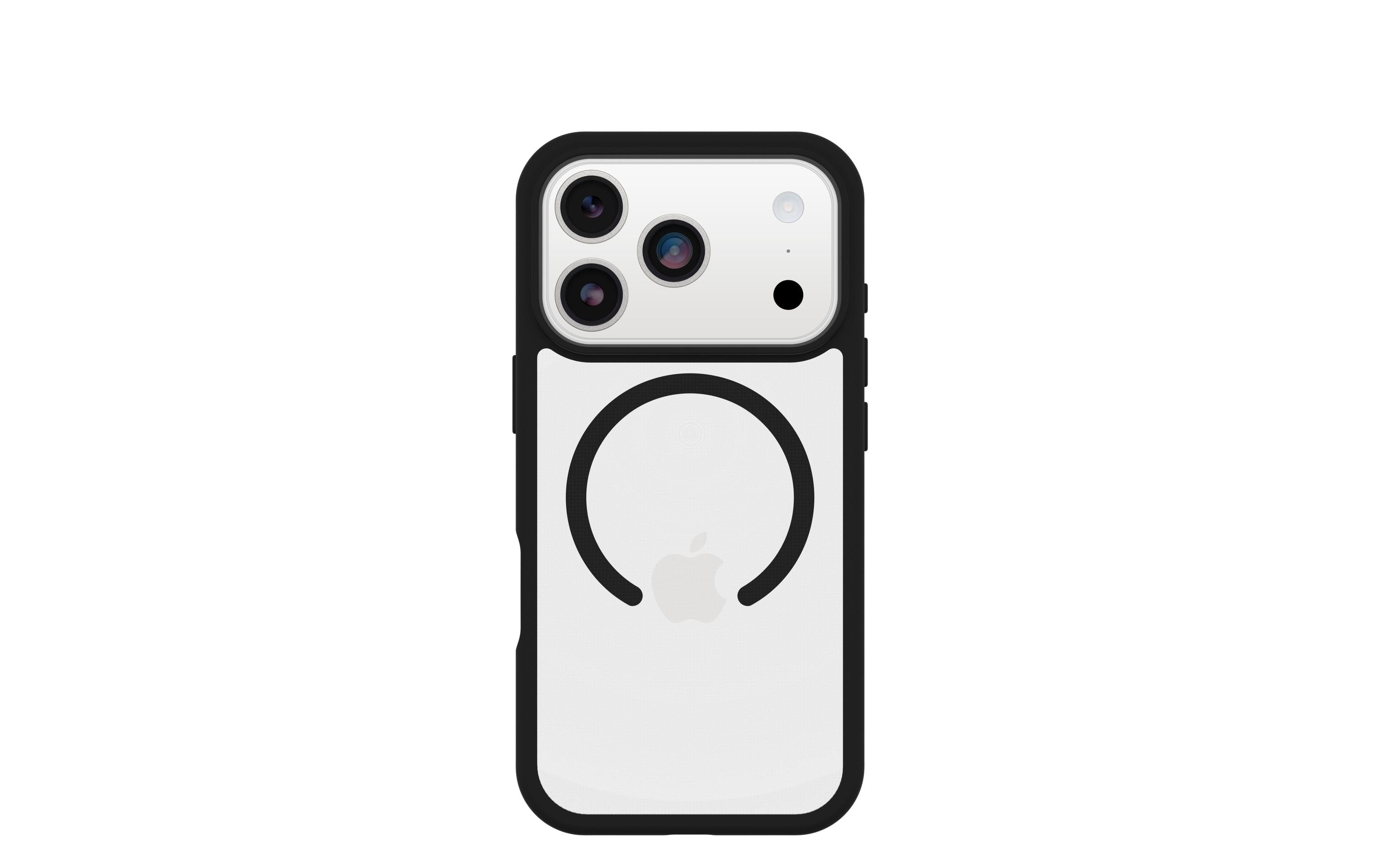 OtterBox Backcover React – für Apple iPhone 17 Pro – transparent/schwarz – MagSafe kompatibel