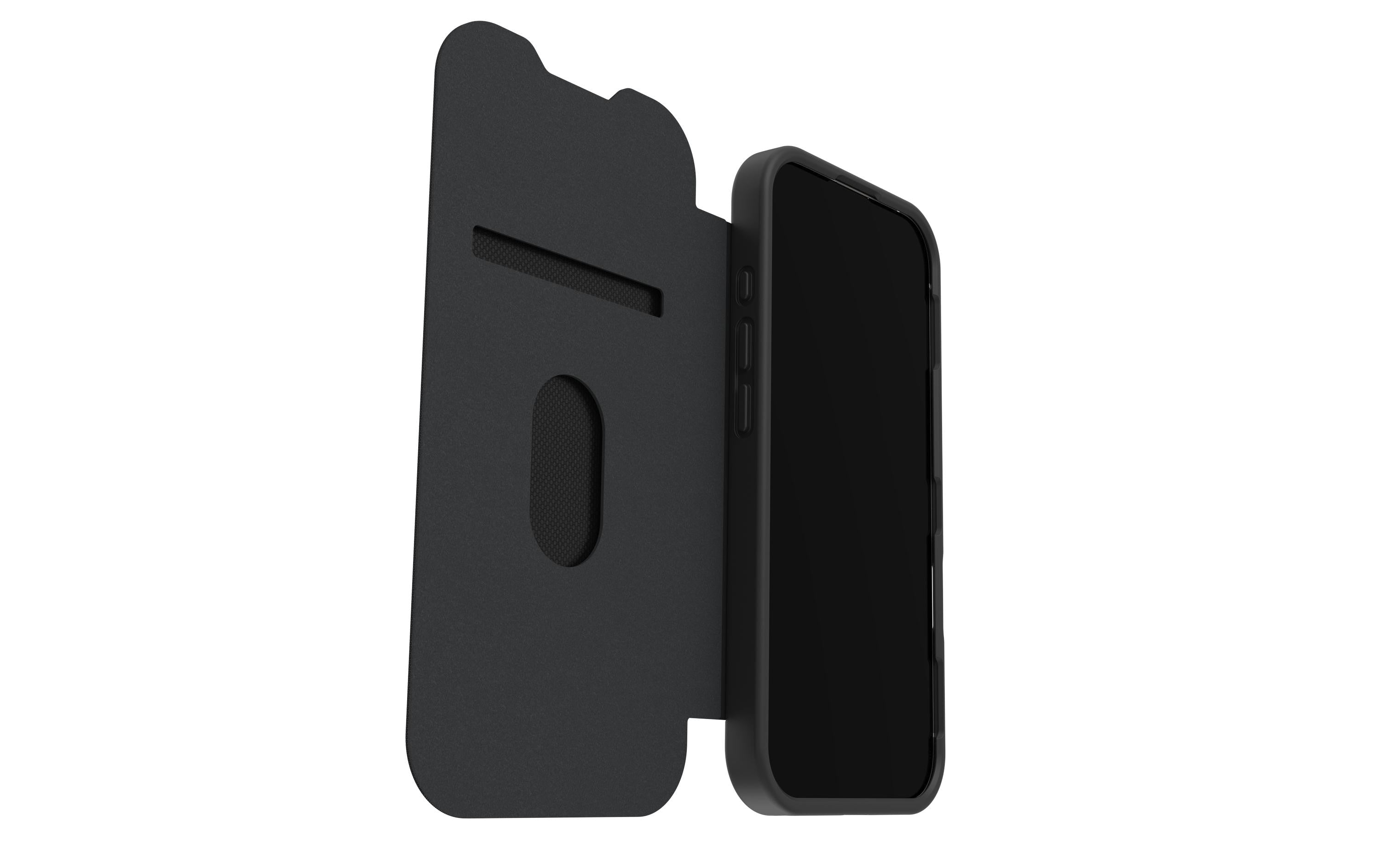 OtterBox Booklet-Hülle React Folio – für Apple iPhone 17 – transparent/schwarz – MagSafe-kompatibel