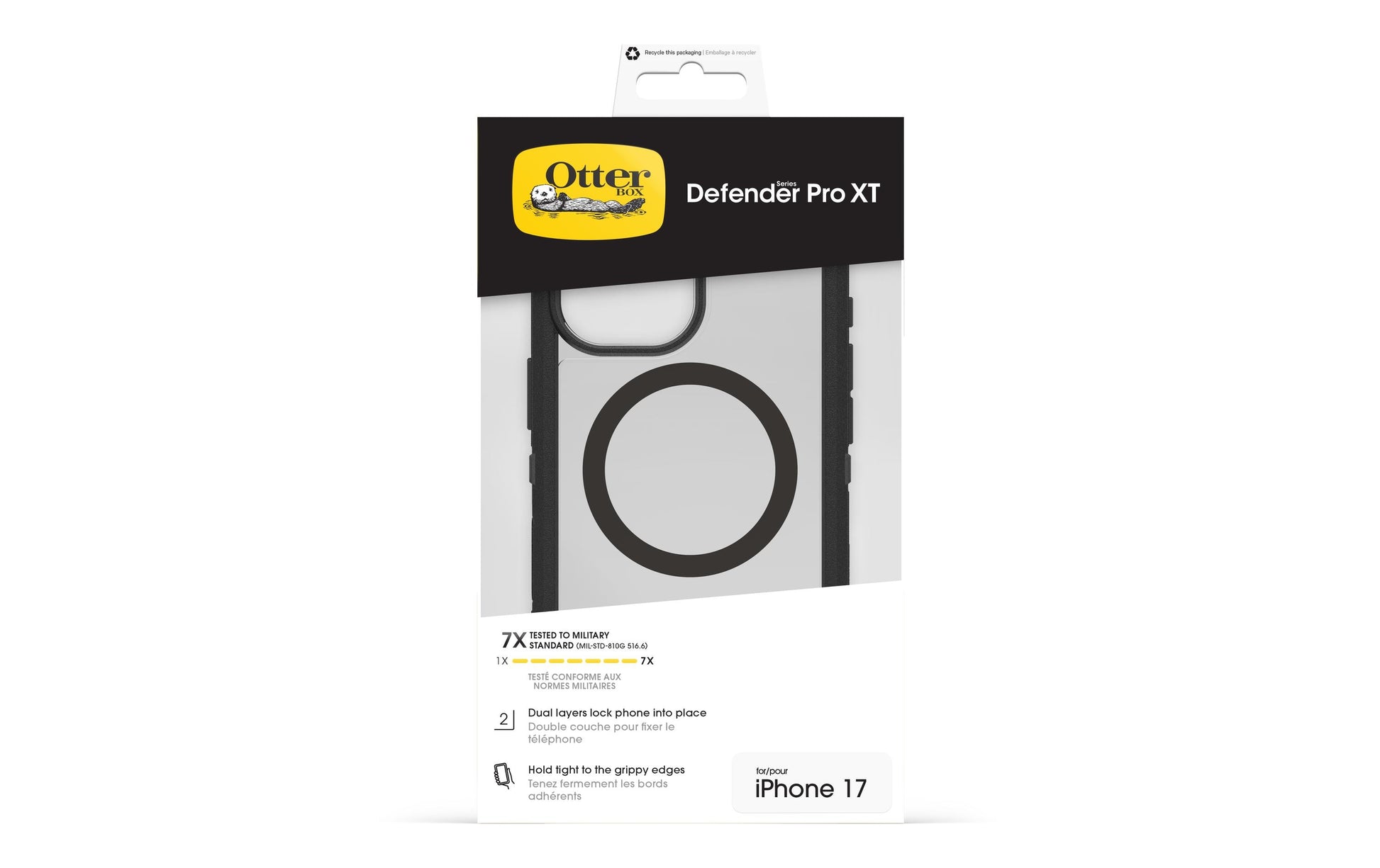OtterBox Backcover Defender ProXT – für Apple iPhone 17 – schwarz – PC