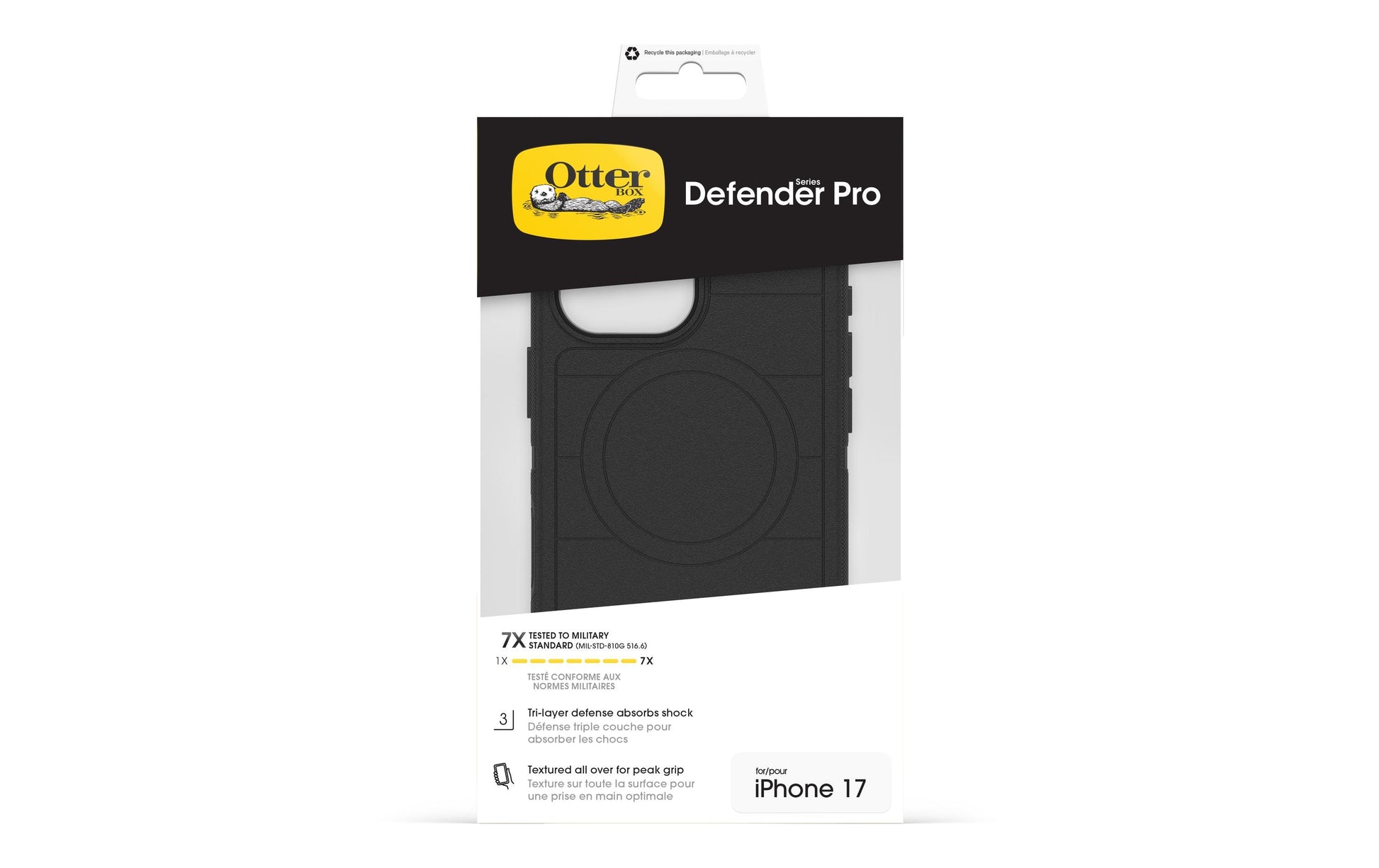 OtterBox Backcover – für Apple iPhone 17 – schwarz – PC, MagSafe-kompatibel