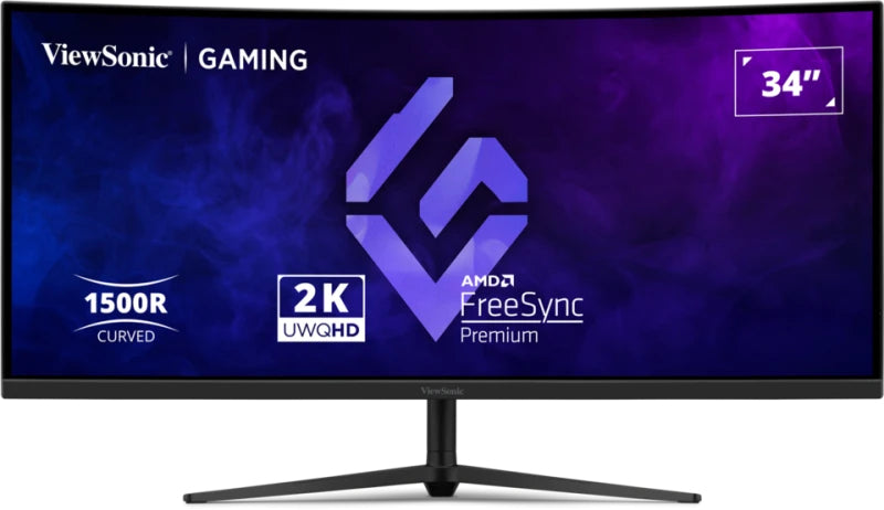 Viewsonic Monitor, 34", 3440 × 1440, VA, 180 Hz, Gebogen 1500R