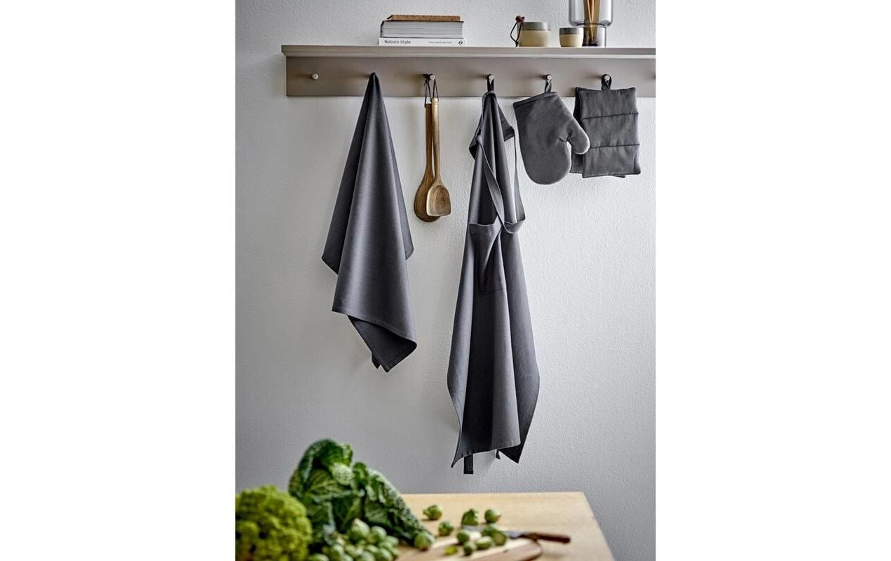 Södahl Harmony – Schürze 70 × 90 cm, Baumwolle (recycelt), dunkelgrau
