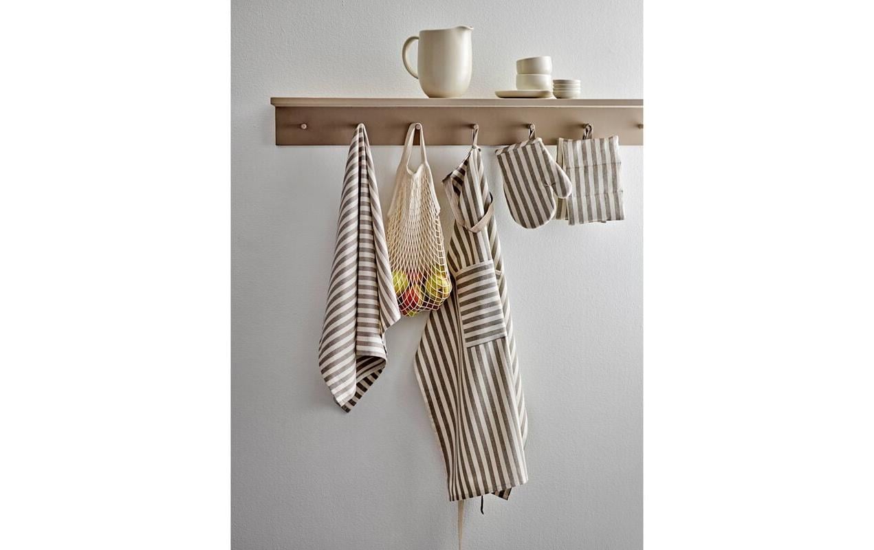 Södahl Harmony – Schürze, 70 × 90 cm, Baumwolle (recycelt), Taupe