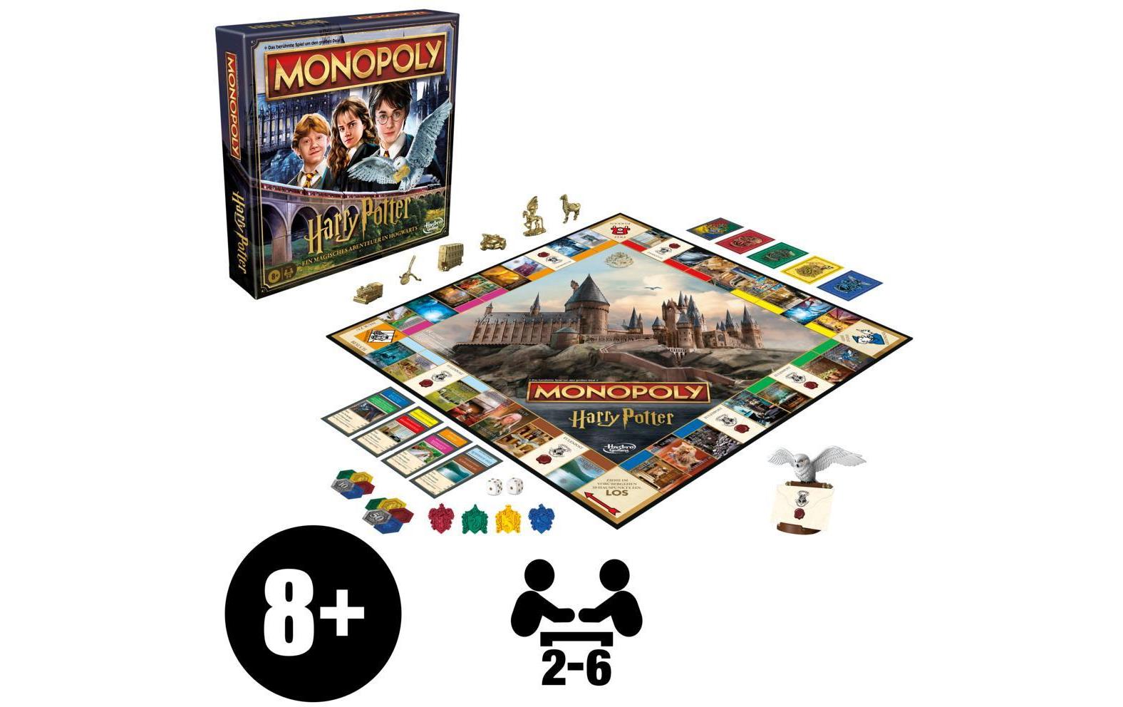Hasbro Monopoly Harry Potter – Brettspiel, 2–6 Spieler, ab 8 Jahren, 60 Min., DE