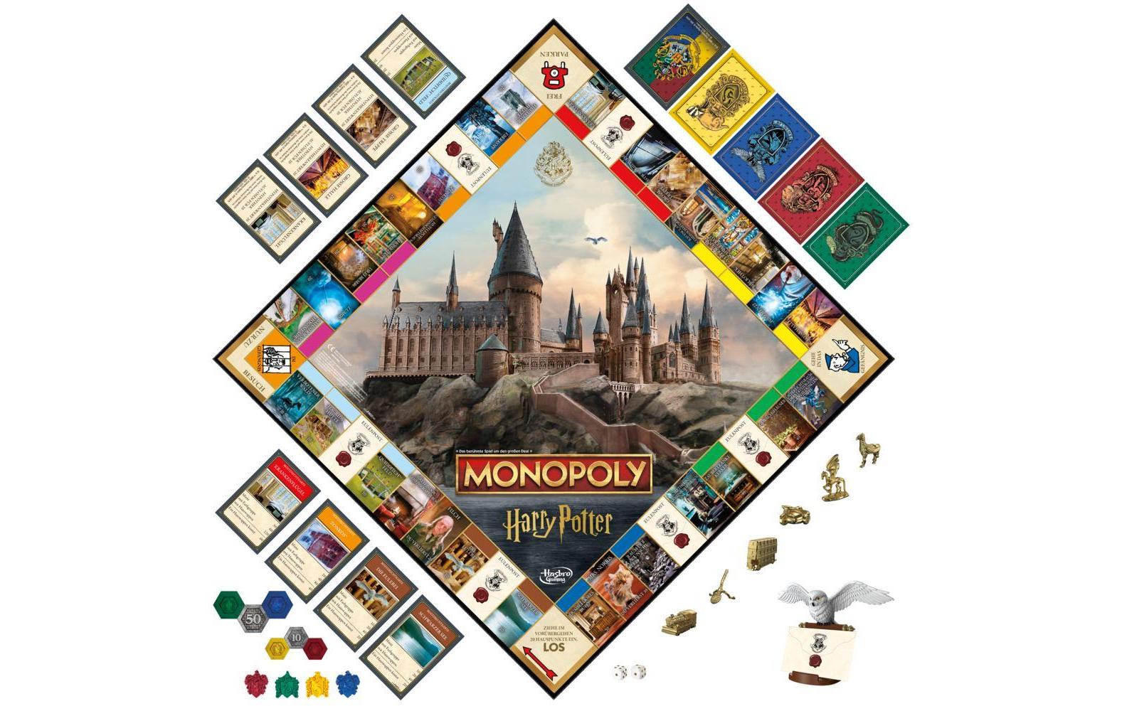 Hasbro Monopoly Harry Potter – Brettspiel, 2–6 Spieler, ab 8 Jahren, 60 Min., DE