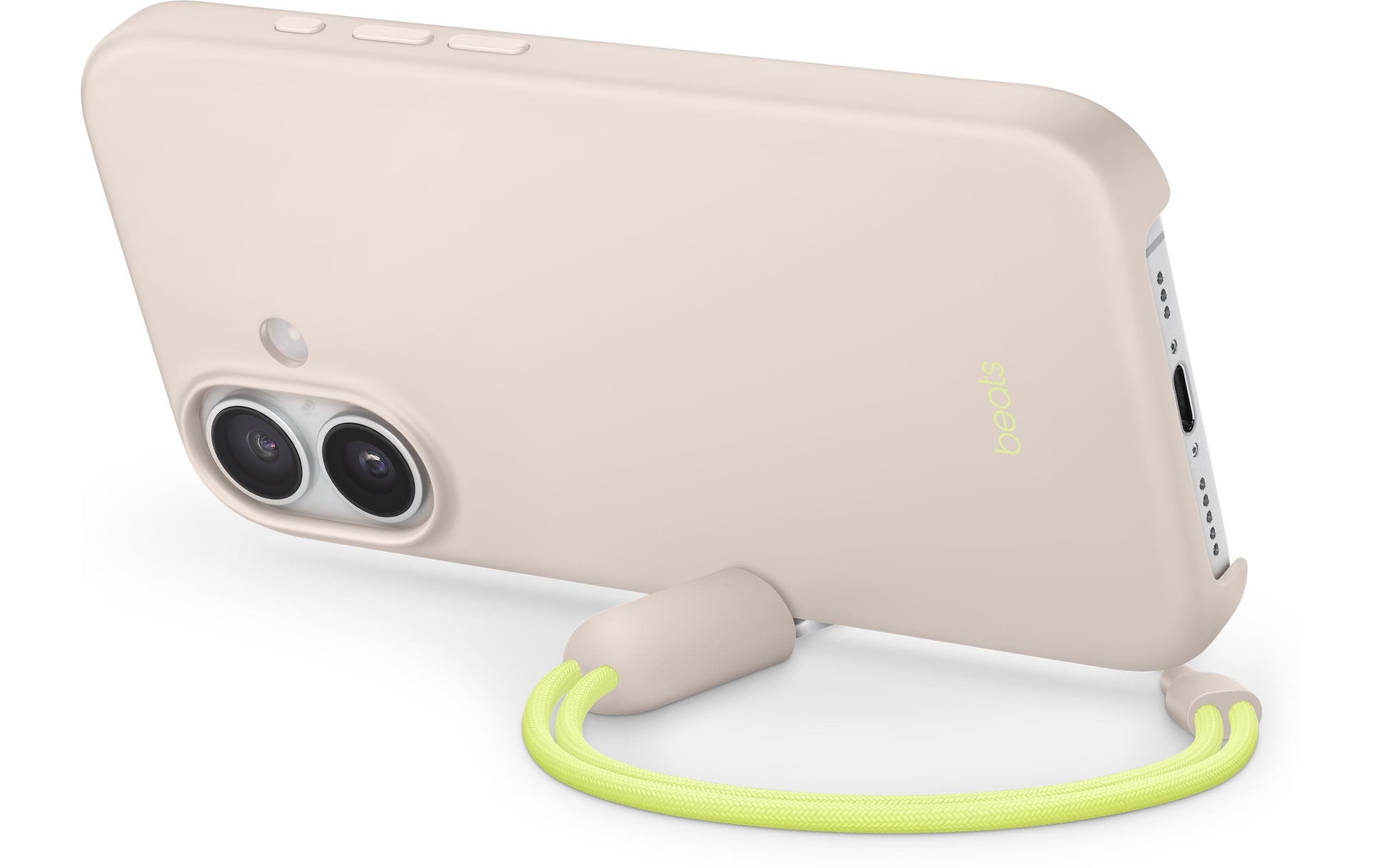 Apple Backcover – für Apple iPhone 17 – beige – Kunststoff – MagSafe-kompatibel, mit Kordel