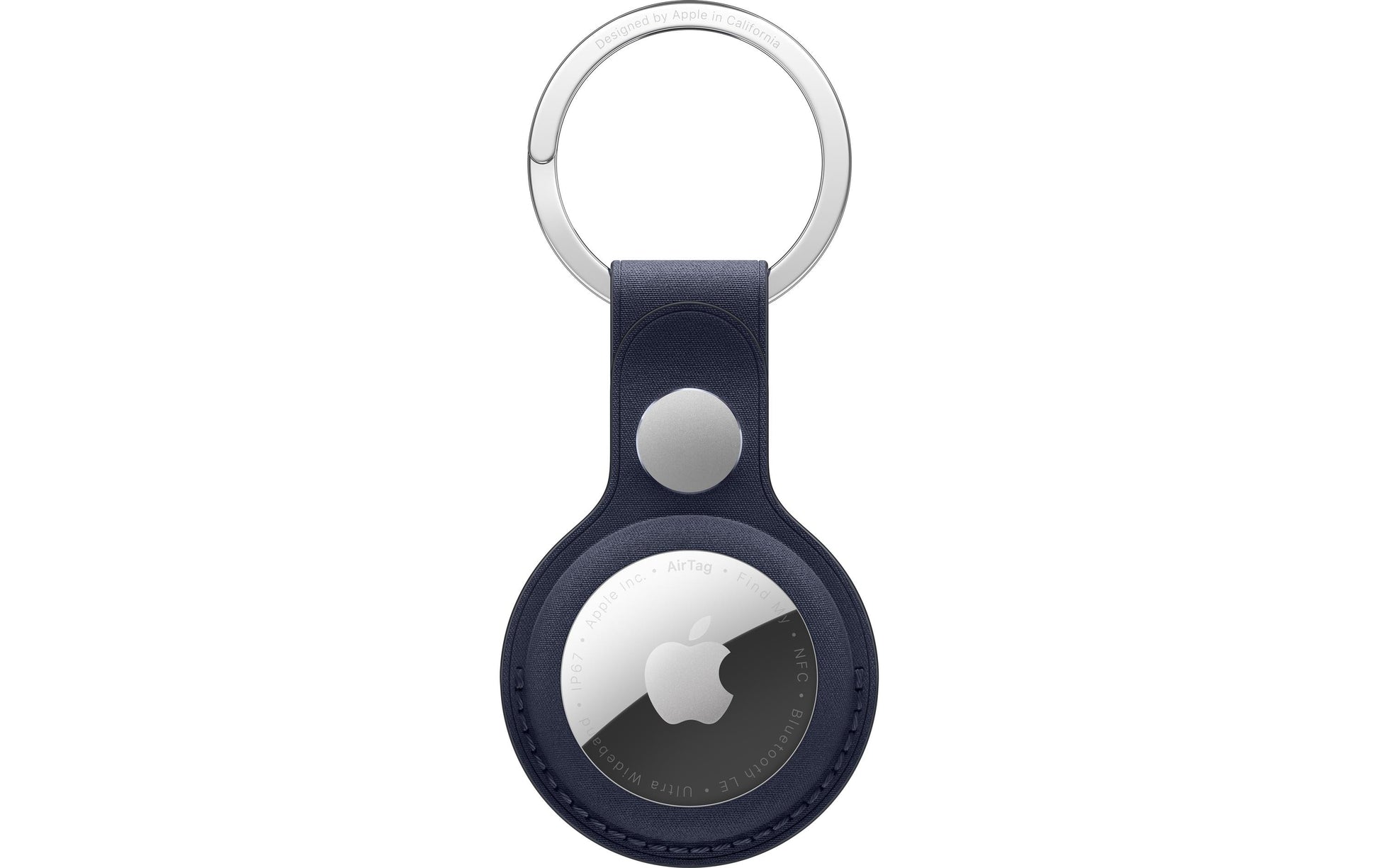Apple AirTag Schlüsselanhänger Feingewebe – Mikro-Twill/Edelstahl, Navy