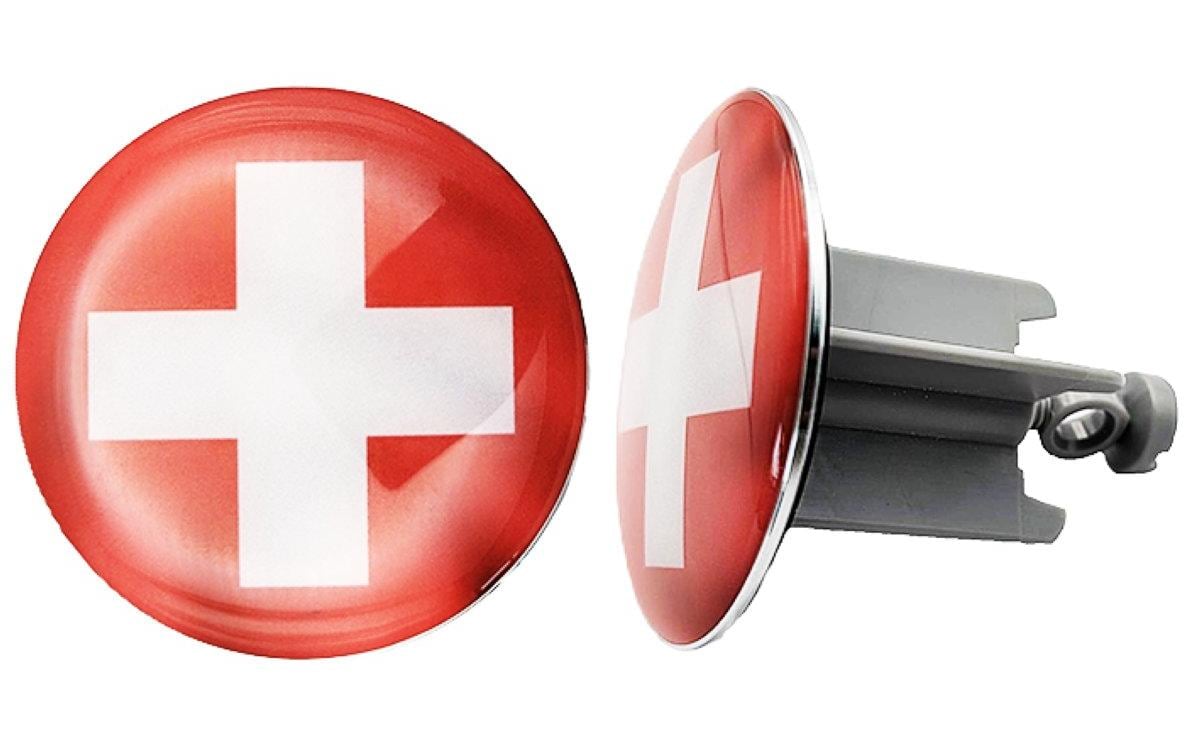 Diaqua Universalstopfen Swiss – Ø6,3 cm, Messing/Kunststoff, Grau