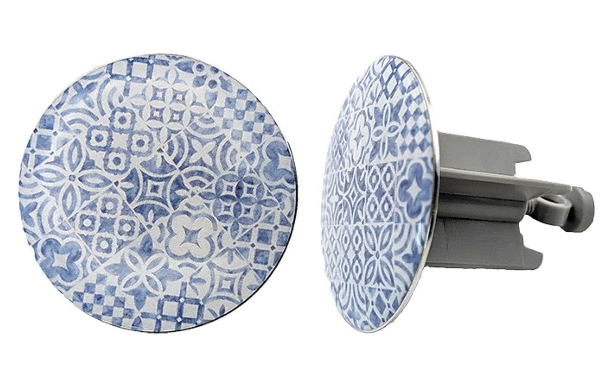 Diaqua Universalstopfen Malika – Ø6,3 cm, Messing/Kunststoff, Grau