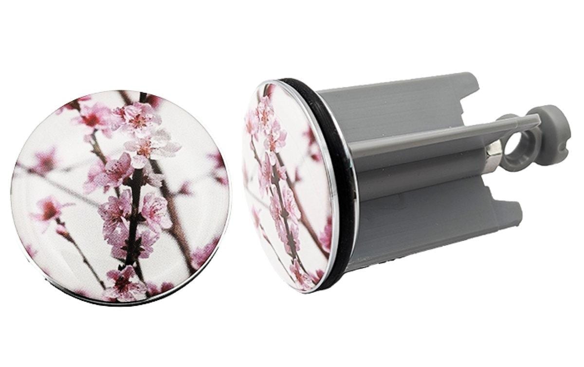 Diaqua Universalstopfen Sakura – Ø4 cm, Messing/Kunststoff, für 6,8–10 cm, Grau