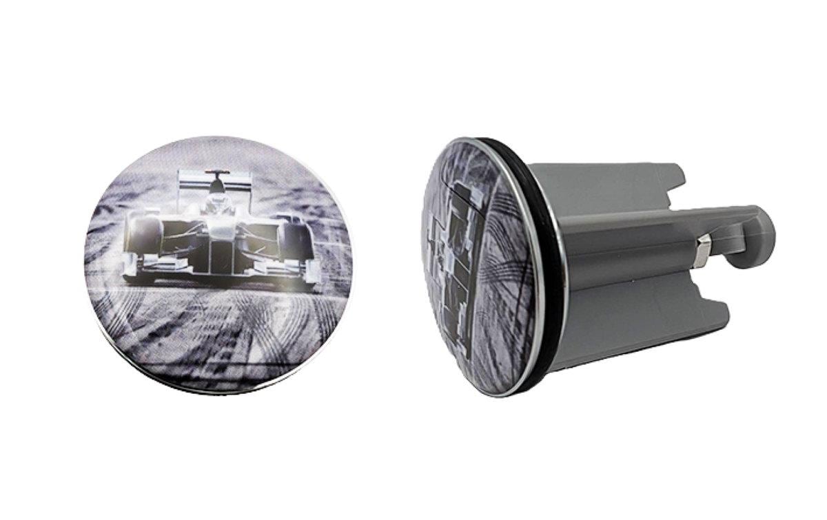 Diaqua Universalstopfen Racing – Ø4 cm, Messing/Kunststoff, für 6,8–10 cm, Grau