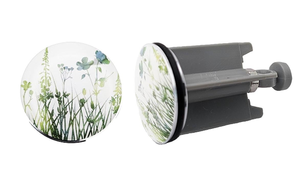 Diaqua Universalstopfen Joya – Ø4 cm, Messing/Kunststoff, Grau