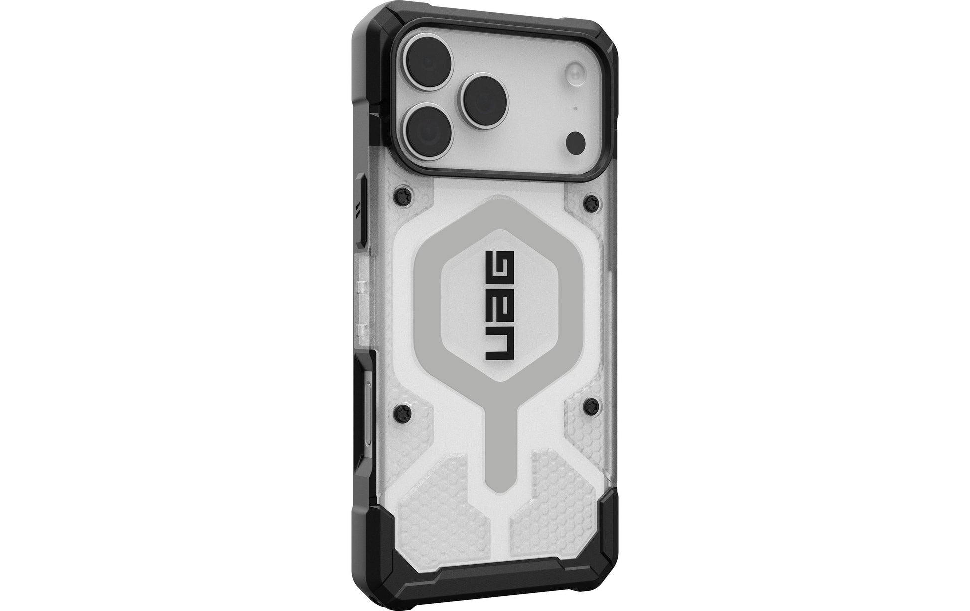 Urban Armor Gear Backcover – für Apple iPhone 17 Pro Max – silber/transparent – TPU – MagSafe-kompatibel