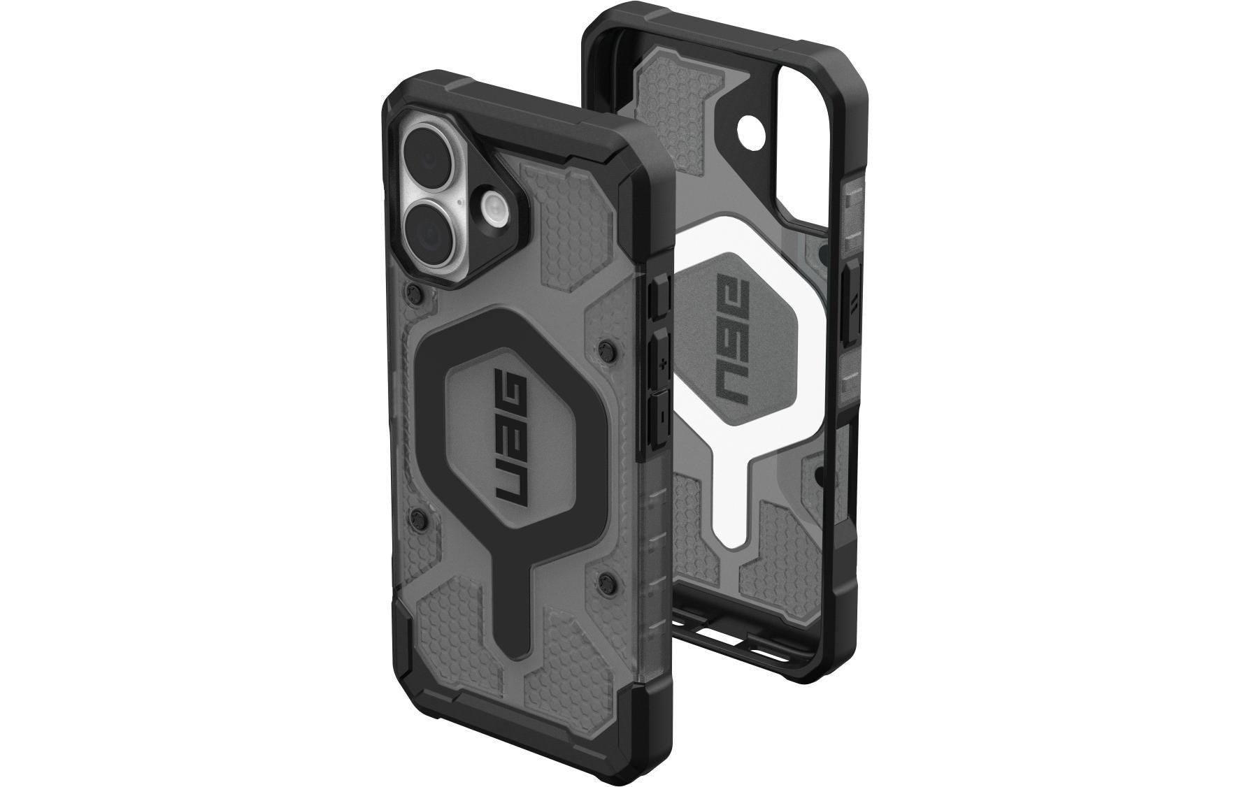 Urban Armor Gear Backcover Pathfinder MS – für Apple iPhone 17 – Asche/Schwarz – TPU – MagSafe-kompatibel