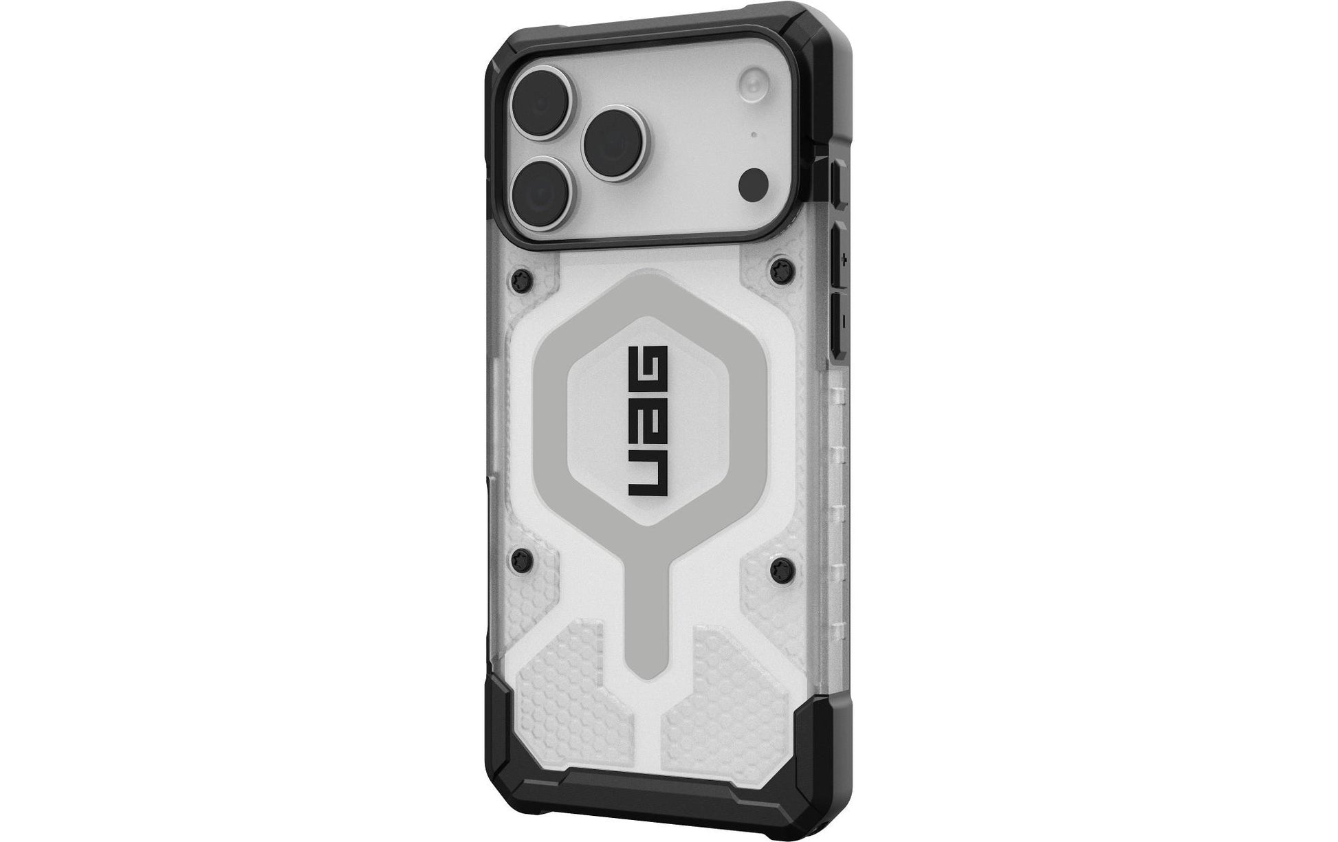 Urban Armor Gear Backcover – für Apple iPhone 17 Pro Max – silber/transparent – TPU – MagSafe-kompatibel