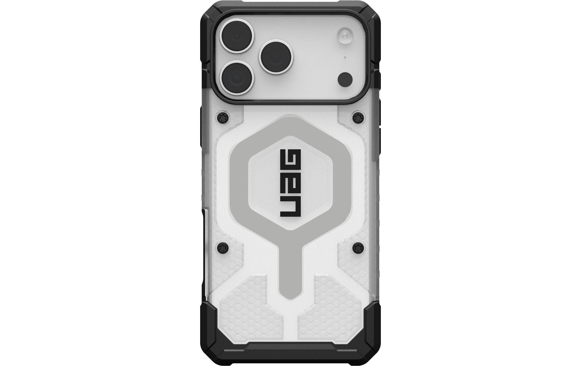 Urban Armor Gear Backcover – für Apple iPhone 17 Pro Max – silber/transparent – TPU – MagSafe-kompatibel