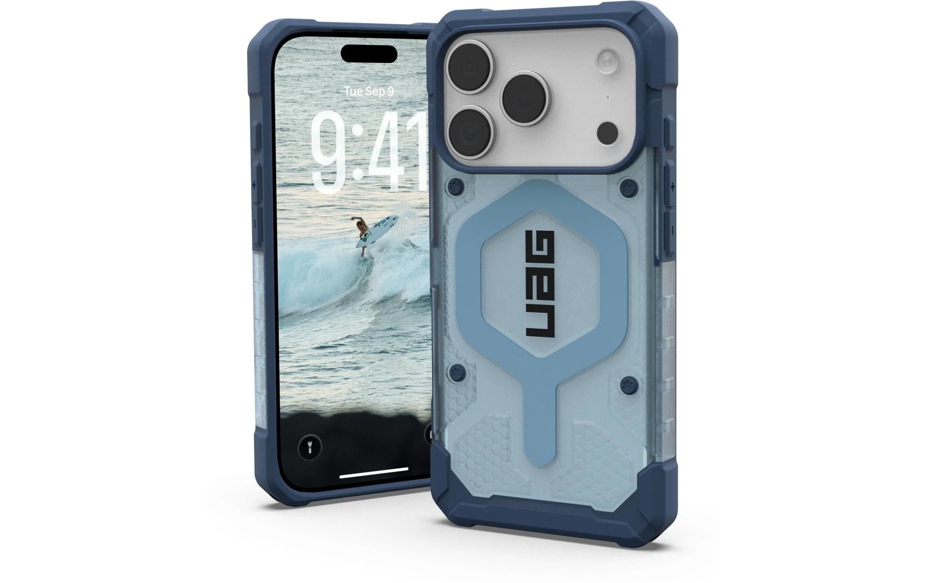 Urban Armor Gear UAG – Pathfinder MS Halsband-Hülle – für Apple iPhone 17 Pro Max – blau/hellblau – TPU, mit Kordel