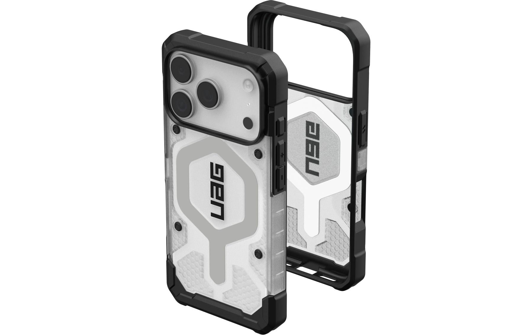 Urban Armor Gear UAG – Pathfinder MS Pro Backcover – für Apple iPhone 17 Pro – Ice/Silber – TPU – MagSafe-kompatibel
