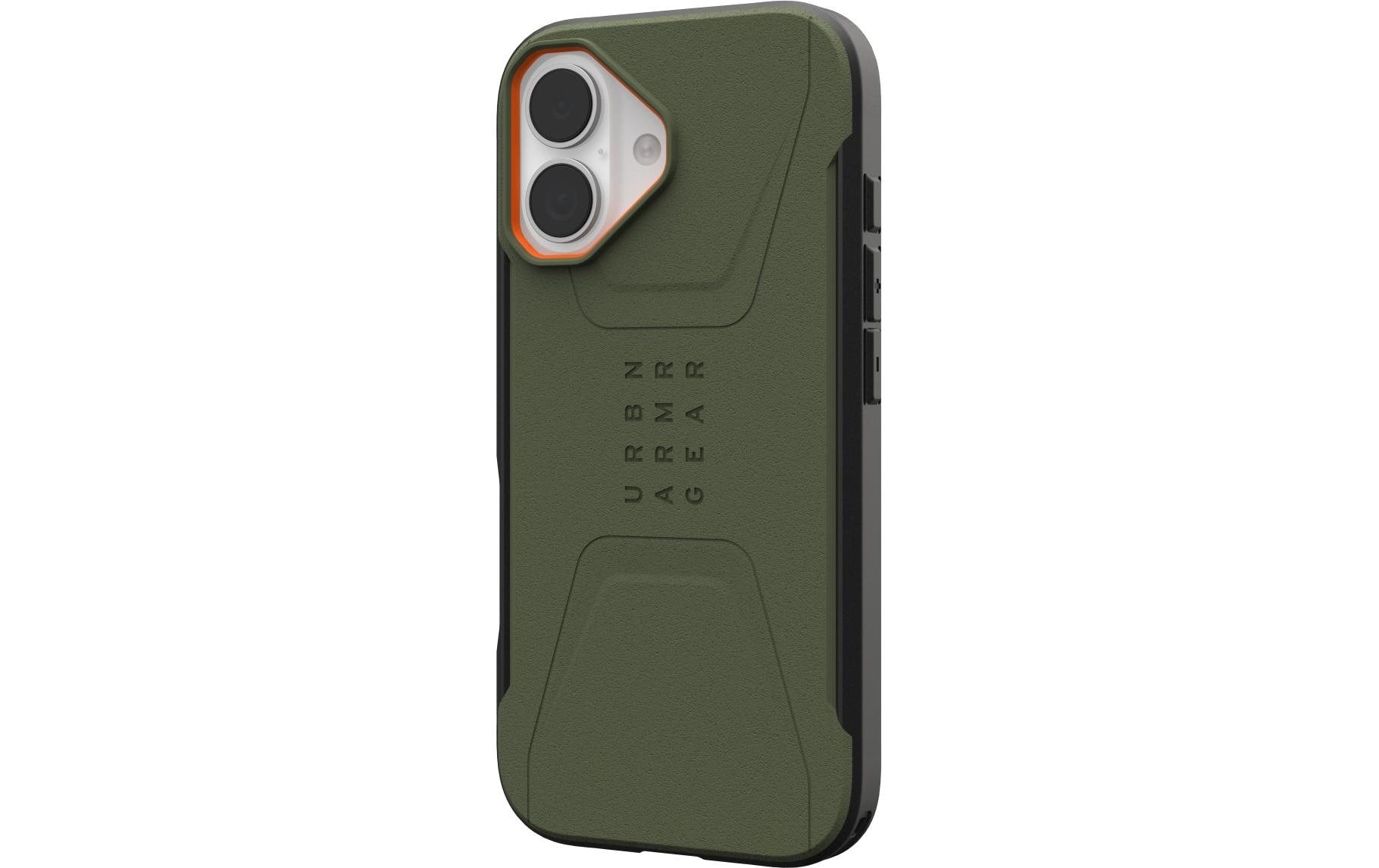 Urban Armor Gear Backcover – für Apple iPhone 17 Pro – olive – PC – MagSafe-kompatibel
