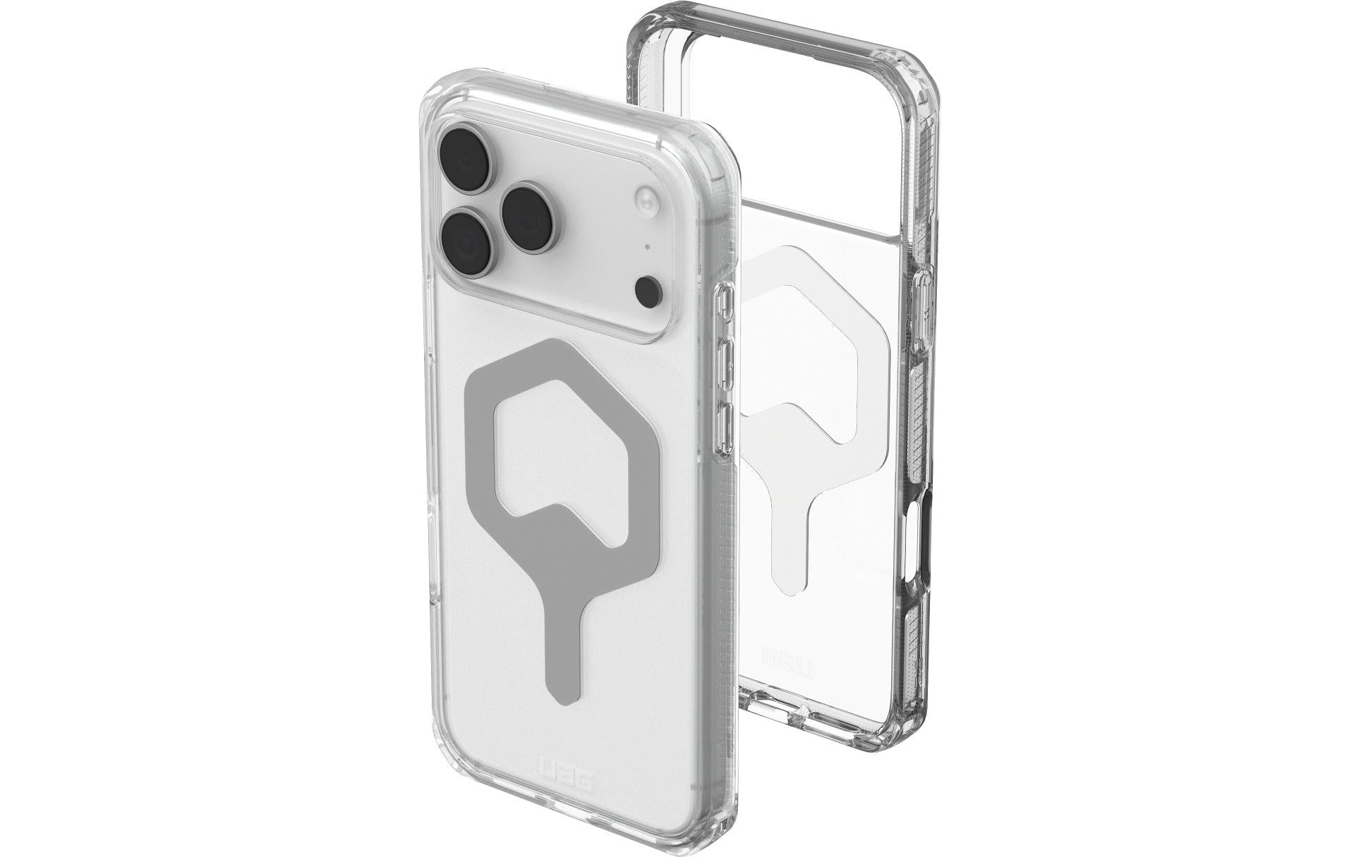 Urban Armor Gear Backcover Plyo – für Apple iPhone 17 Pro Max – Ice/Silber – TPU/PC – MagSafe-kompatibel