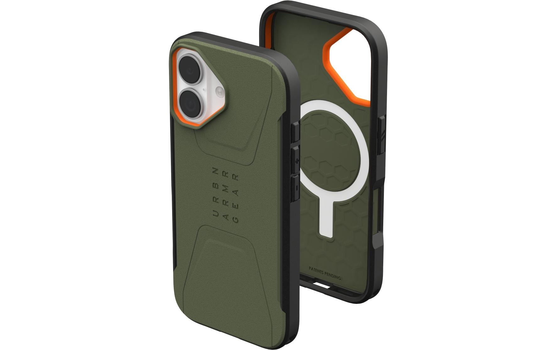 Urban Armor Gear Backcover – für Apple iPhone 17 Pro – olive – PC – MagSafe-kompatibel