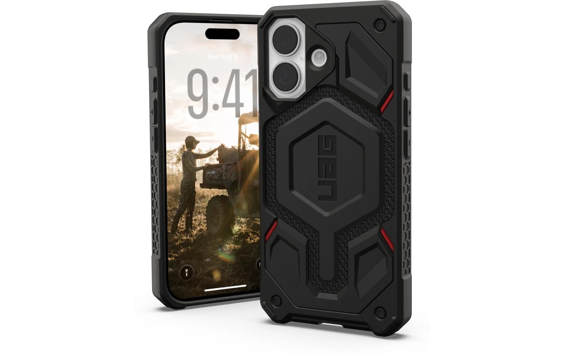Urban Armor Gear UAG – Monarch Pro Backcover – für Apple iPhone 17 – schwarz – Kevlar/PC