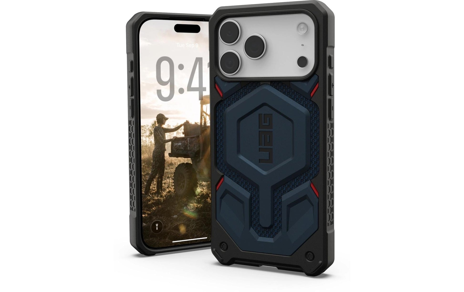 Urban Armor Gear Backcover Monarch Pro – für Apple iPhone 17 Pro Max – Kevlar Mallard – PC
